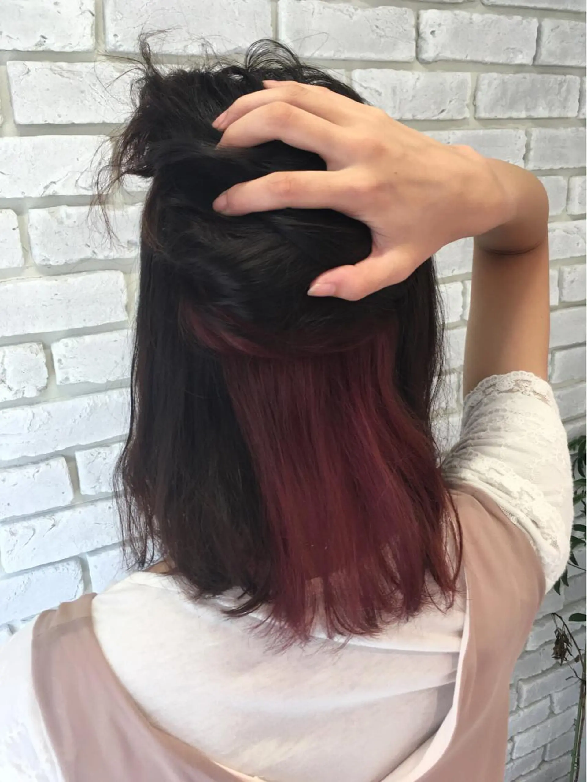 ミディアム カラー 江幡 渉のヘアスタイル