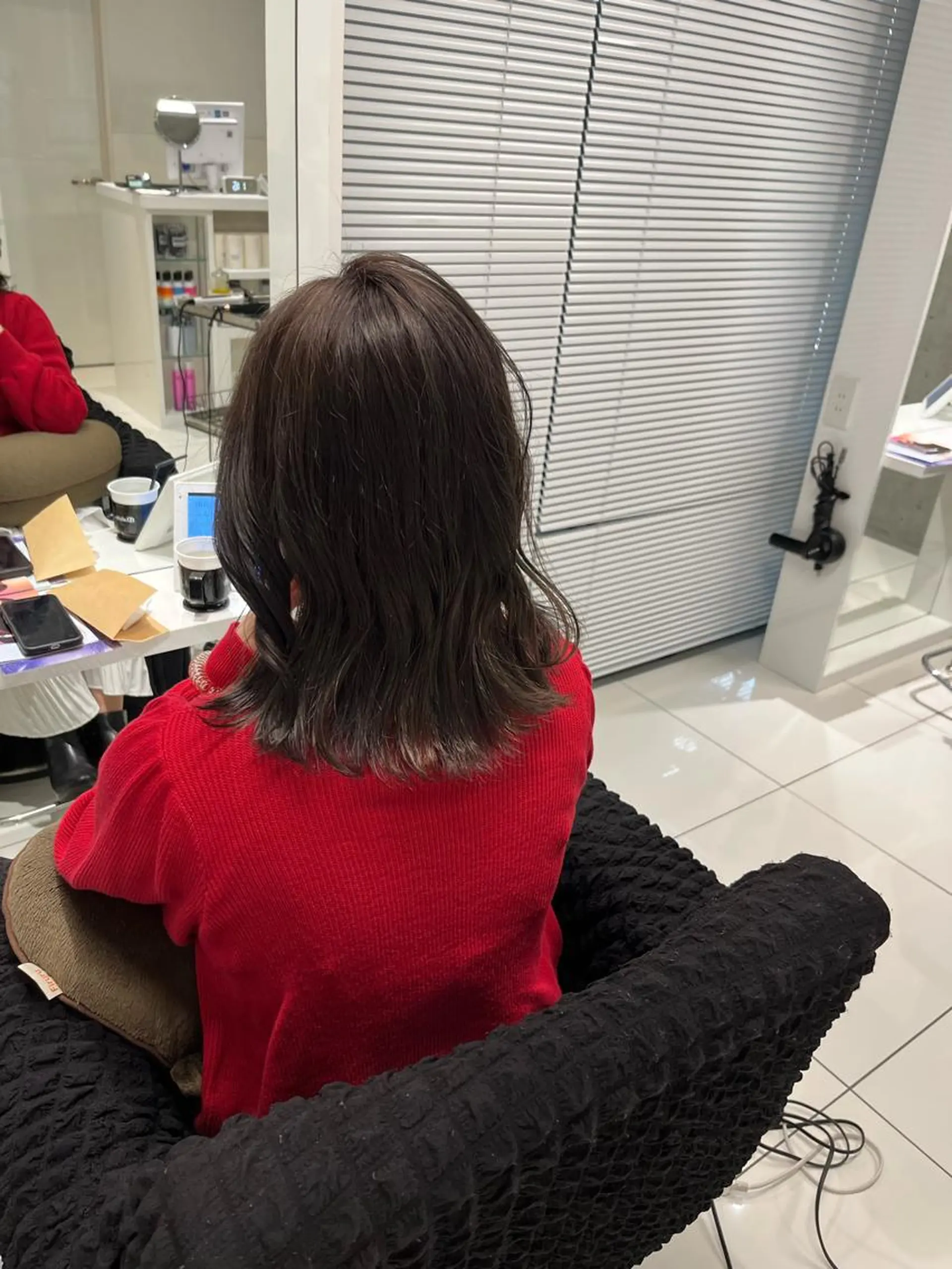 ミディアム カラー りおな/エクステ /ミルクティーカラーのヘアスタイル