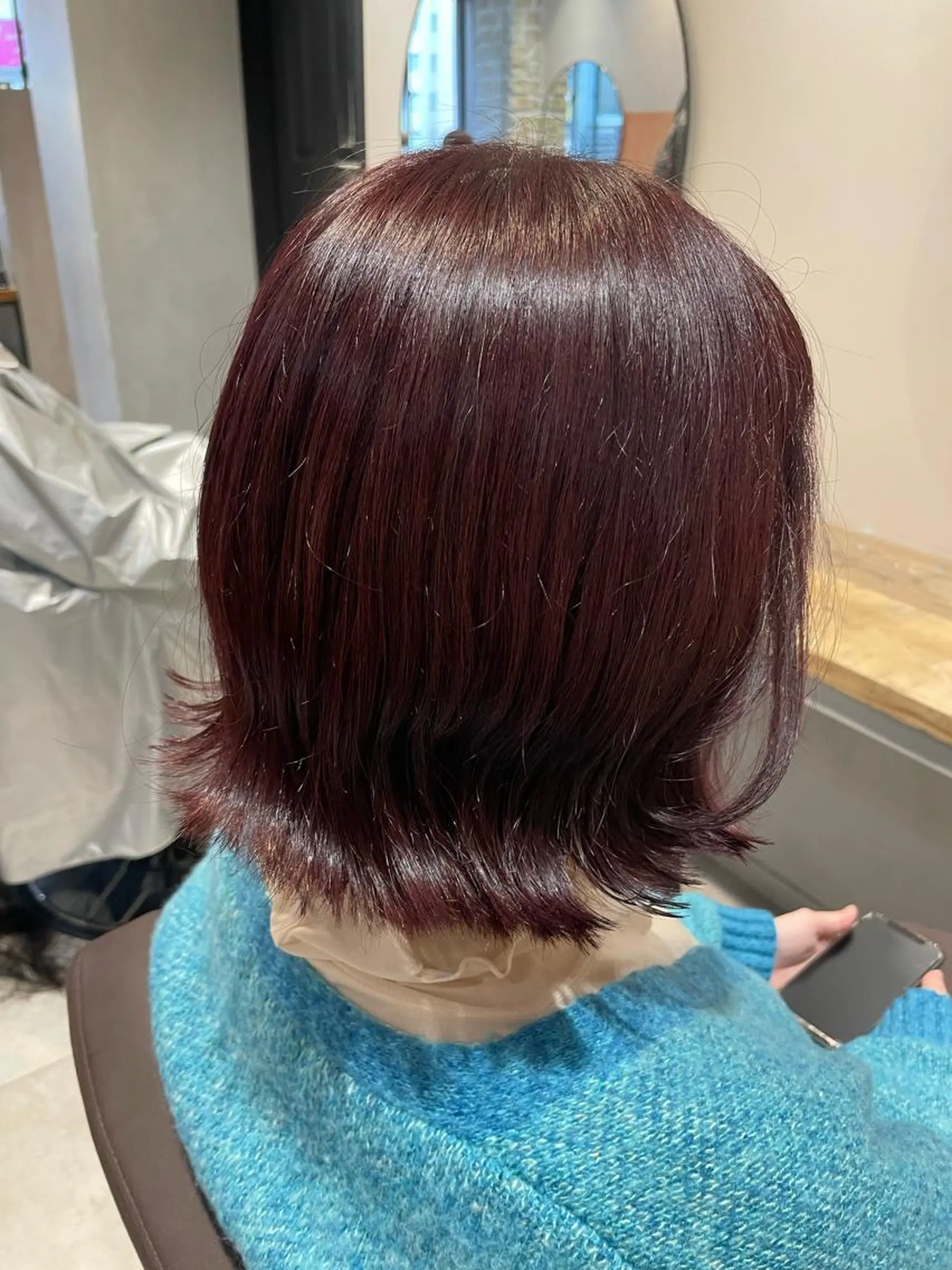 ミディアム カラー カシス パープルカラー カット ヘアカラー トリートメント 💐パーソナルカラー /市橋加菜💐のヘアスタイル