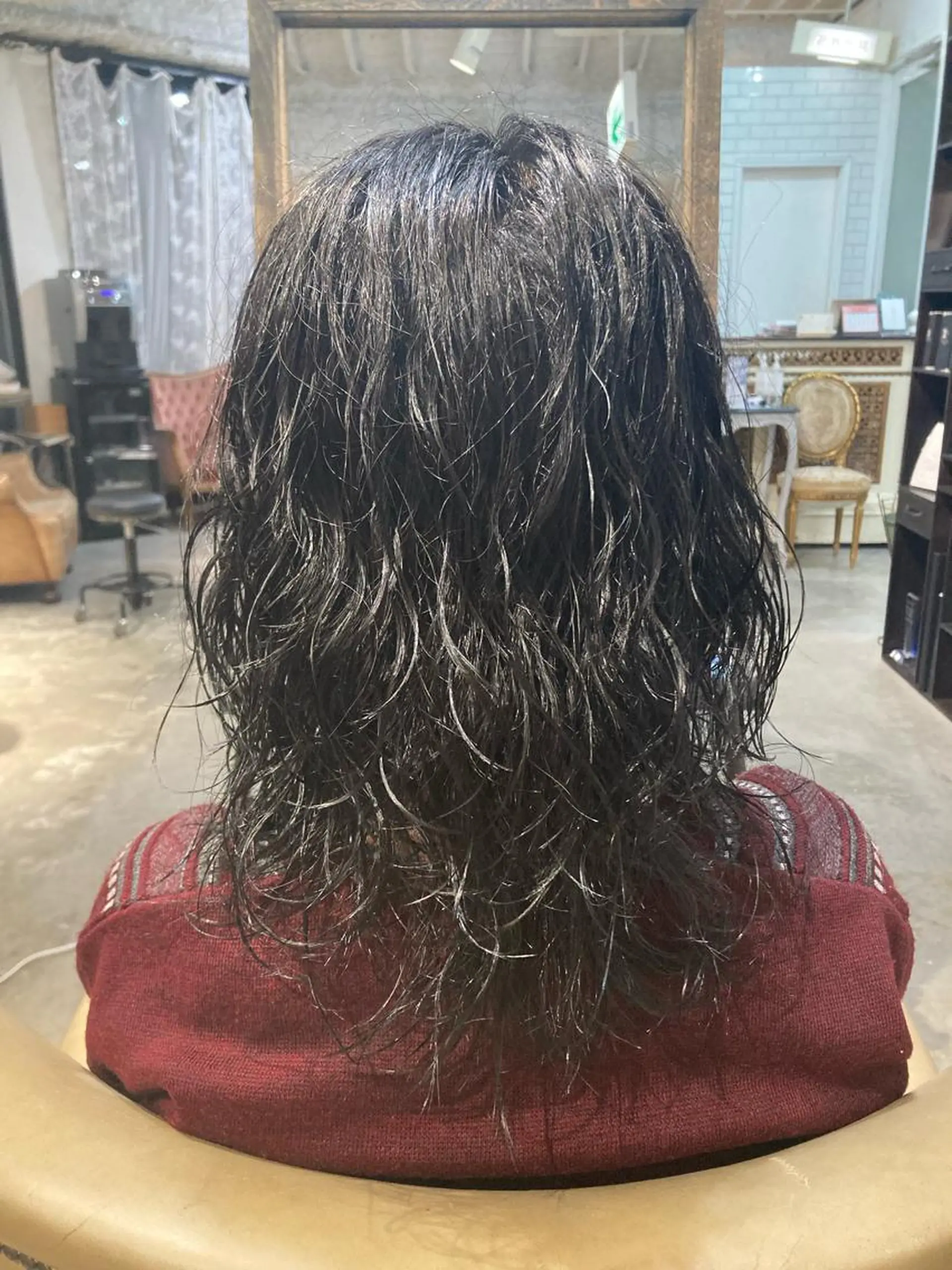 セミロング カラー 宮本 楓のヘアスタイル