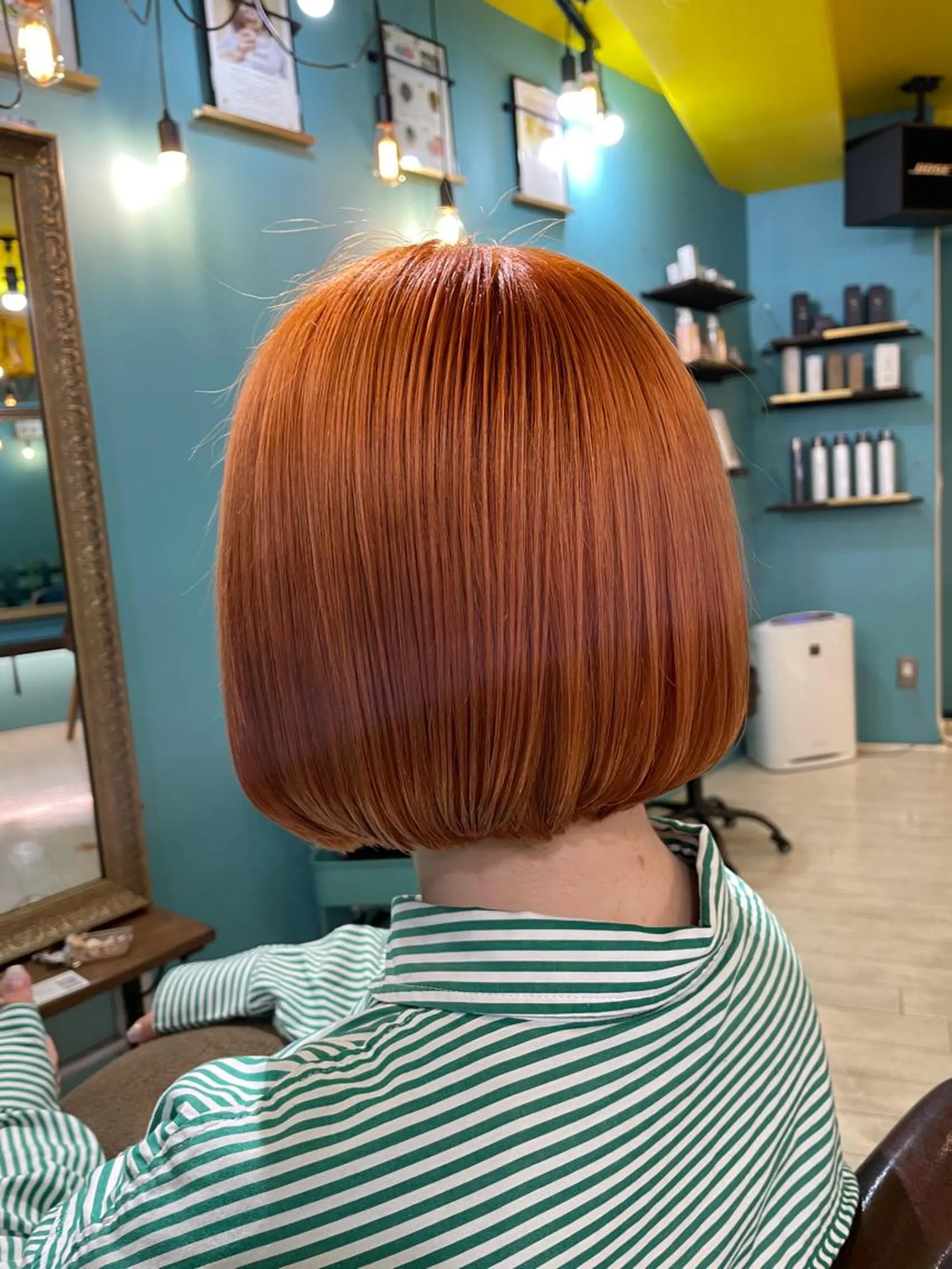 ショート カラー ダブルカラー オレンジ ヘアカラー トリートメント Share  Salon  Reco【GARDEN】所属・末石 智のヘアスタイル