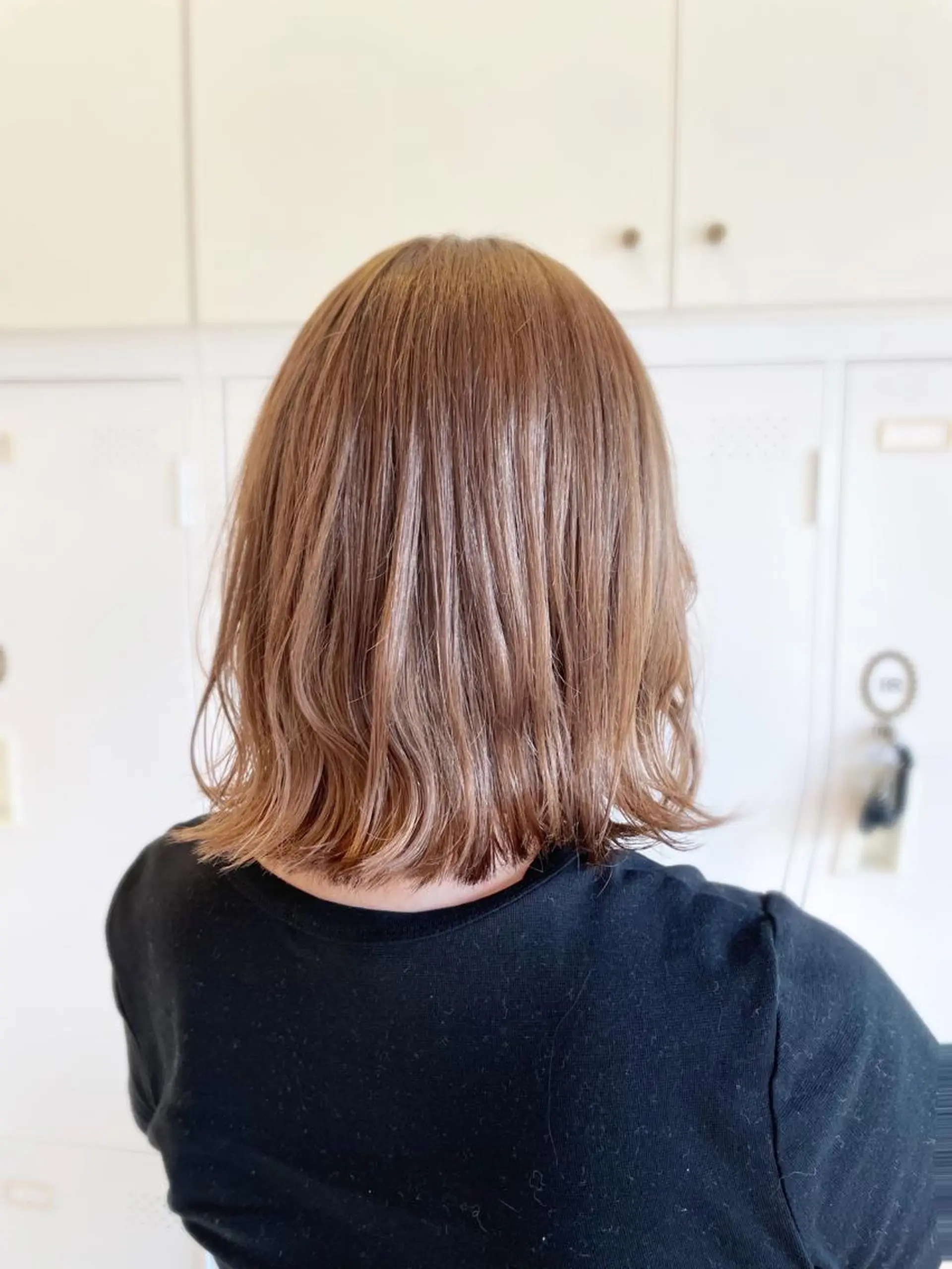 ミディアム カラー ベージュカラー ブリーチ 大阪長居🌱野見山 卓也のヘアスタイル