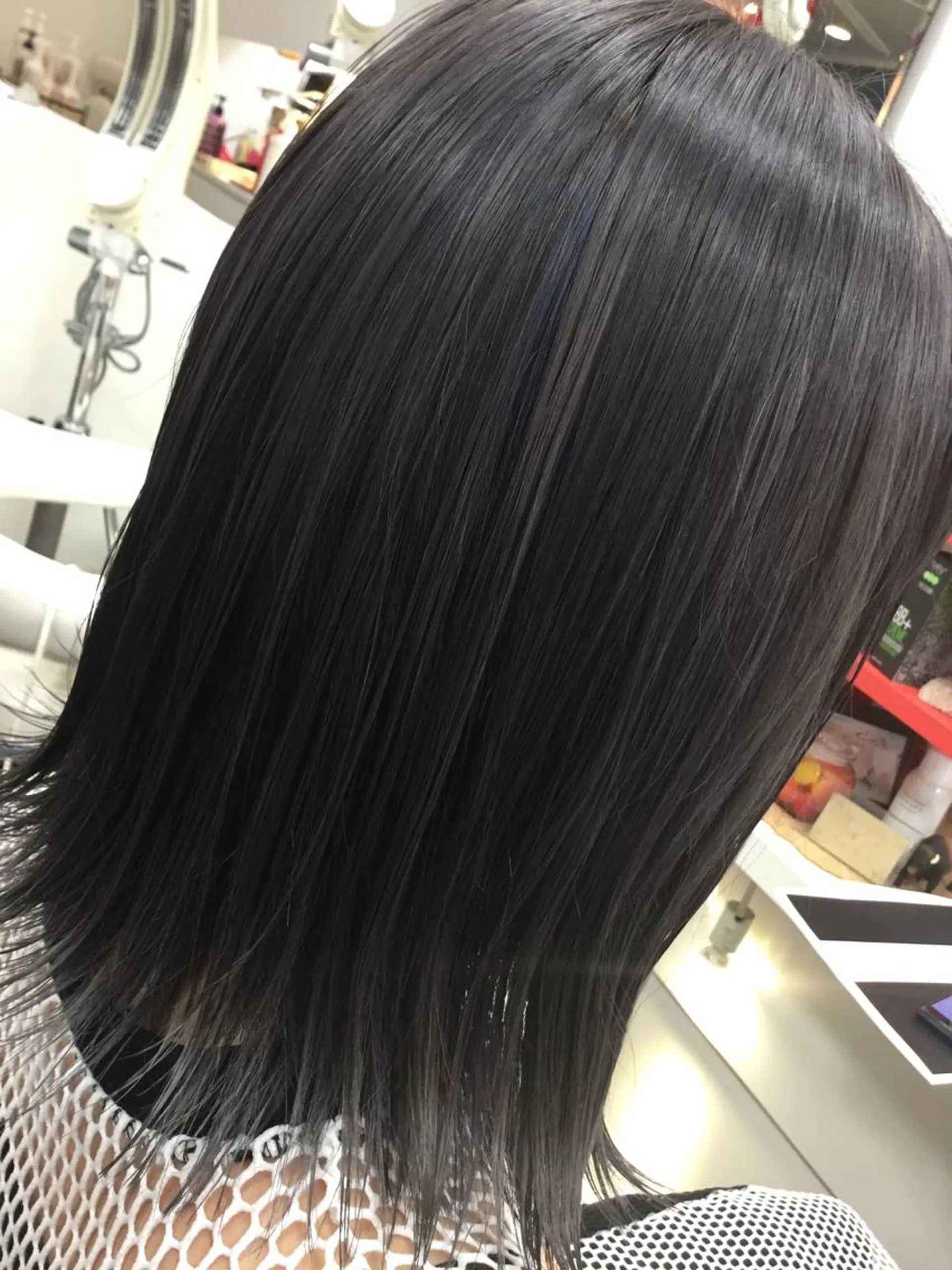 ミディアム カラー ブリーチ ブルーカラー ブルージュ カット トリートメント 加藤 直樹のヘアスタイル