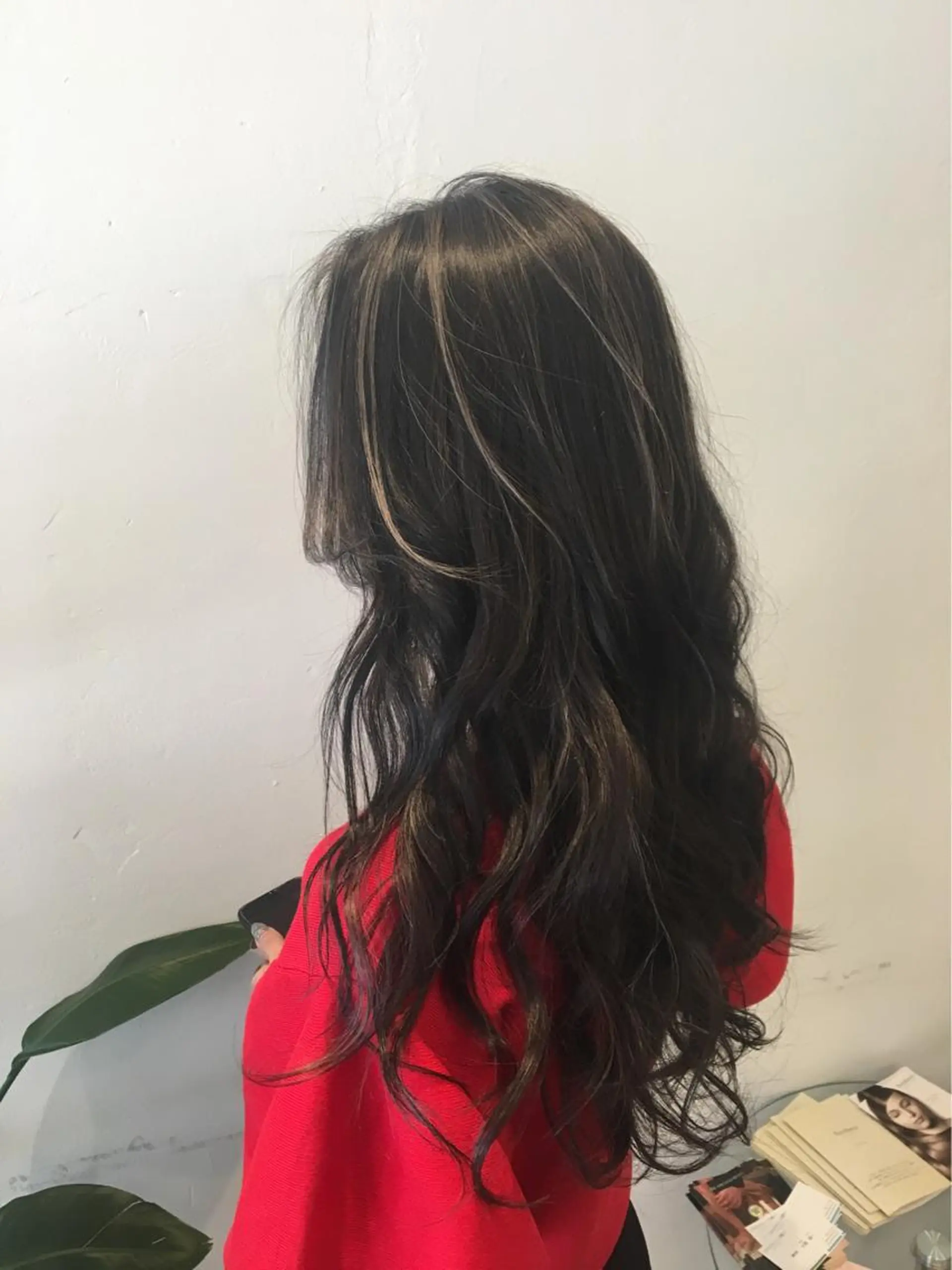 ロング カラー ハイライトカラー ハイライト hairsalon Athle所属・Teramura Kaoriのヘアスタイル