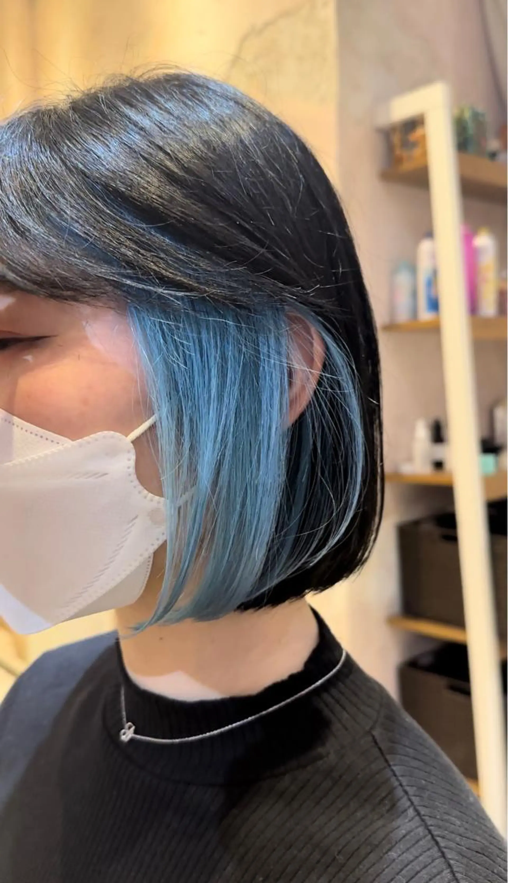 ショート ヘアカラー トリートメント ブリーチなしダブル カラー縮毛矯正　下野のヘアスタイル