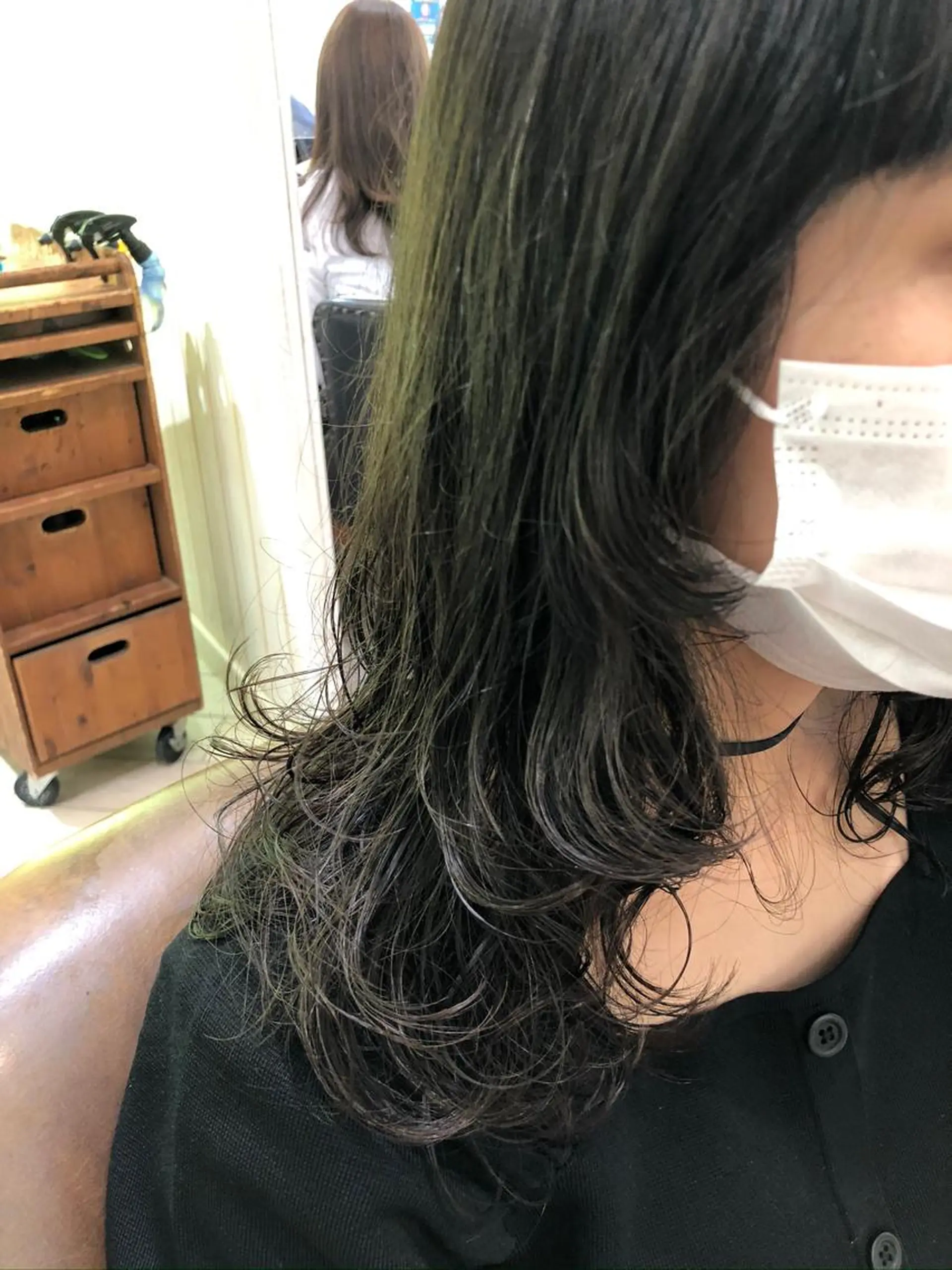 ロング パーマ カット パーマ 縮毛矯正/酸性 おかにわみりのヘアスタイル