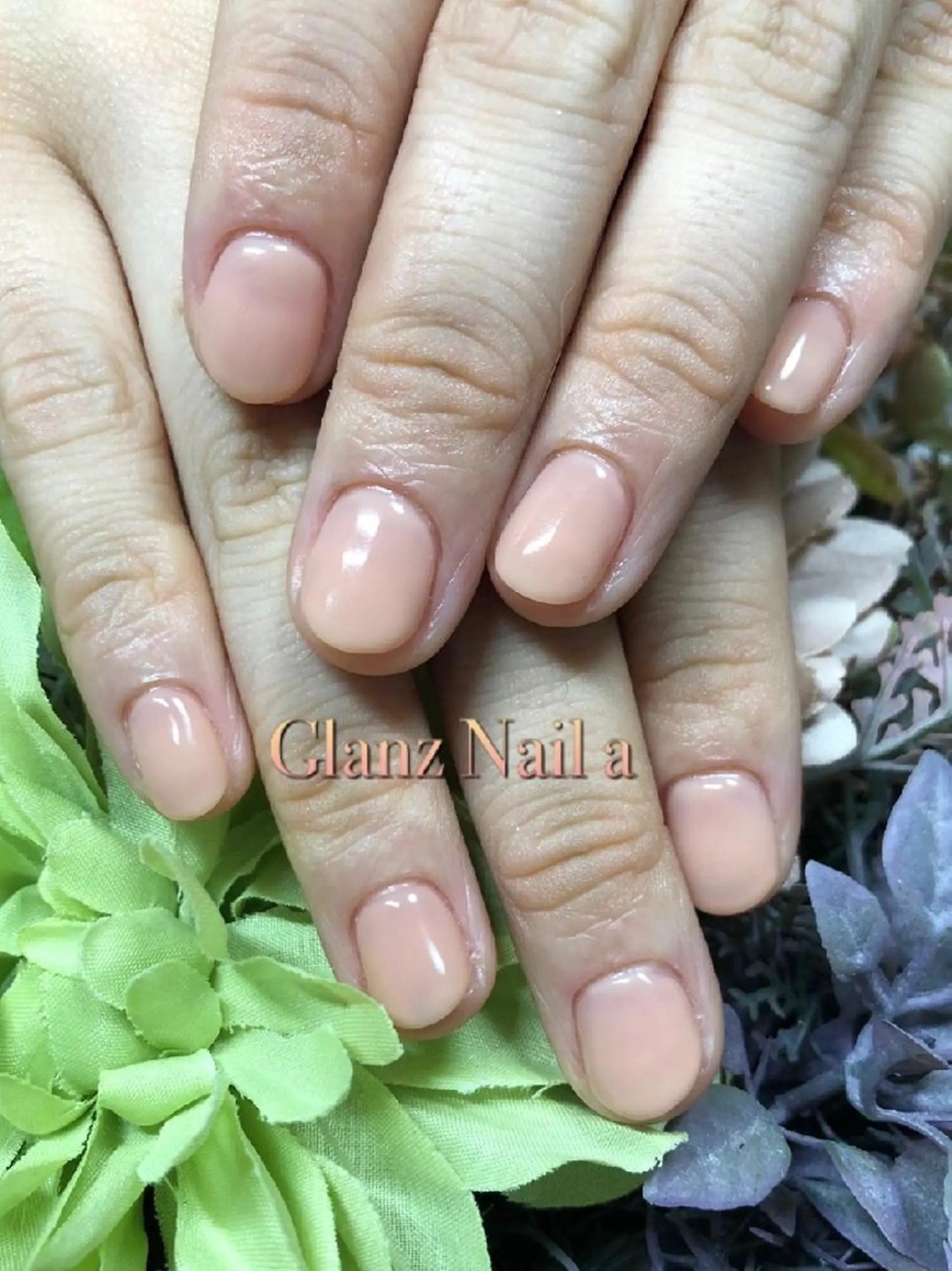 ネイル オフィスネイル ワンカラーネイル Glanz  Nail aのネイルデザイン