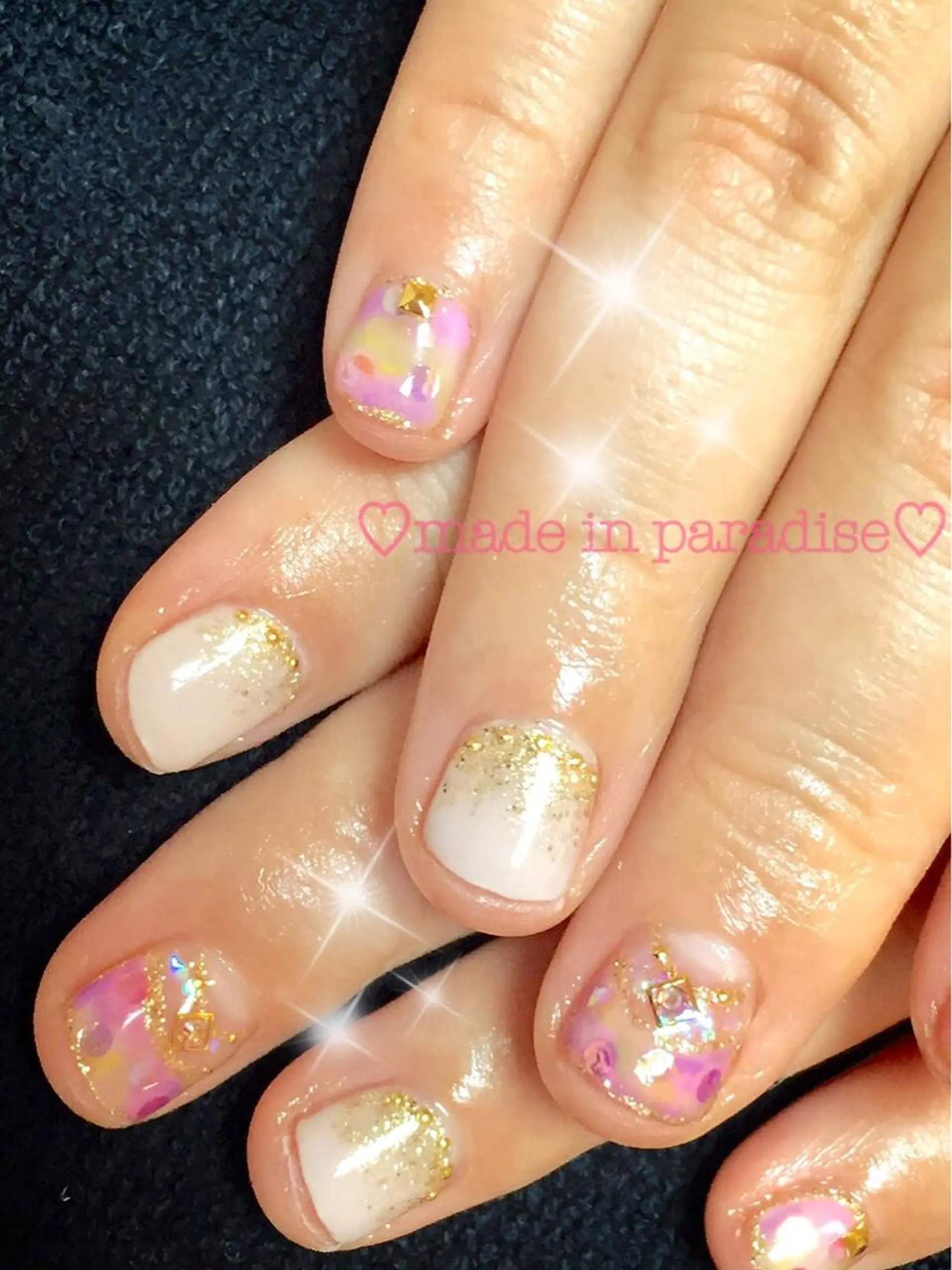 ネイル 春ネイル うるま市サロン Yuko Izawaのネイルデザイン