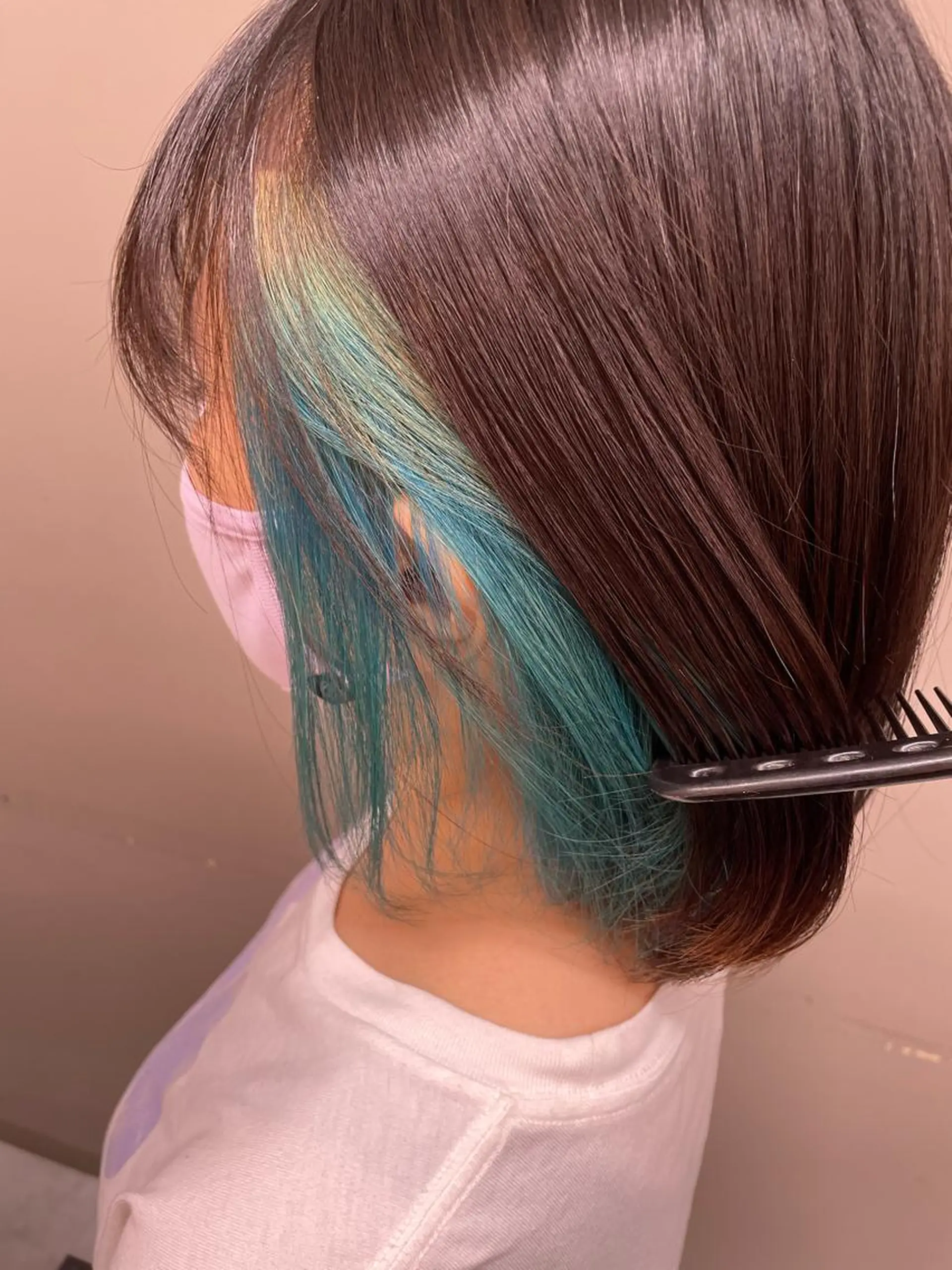 ショート カラー ヘアアレンジ ピンク・ベージュ🩰 カラー🫧とらのヘアスタイル