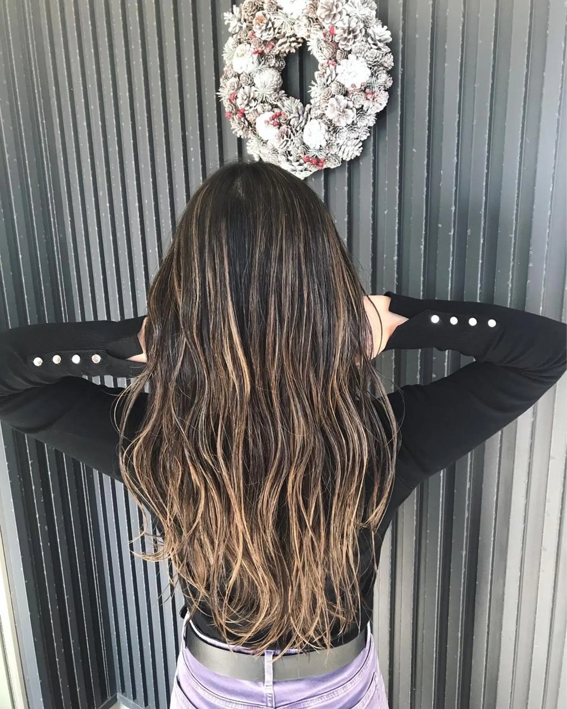 ロング カラー ハイライトカラー ハイライト カット ヘアカラー パーマ hair make addict (ヘアーメイク アディクト)所属・addict⭐️ 江川　颯也💎のヘアスタイル