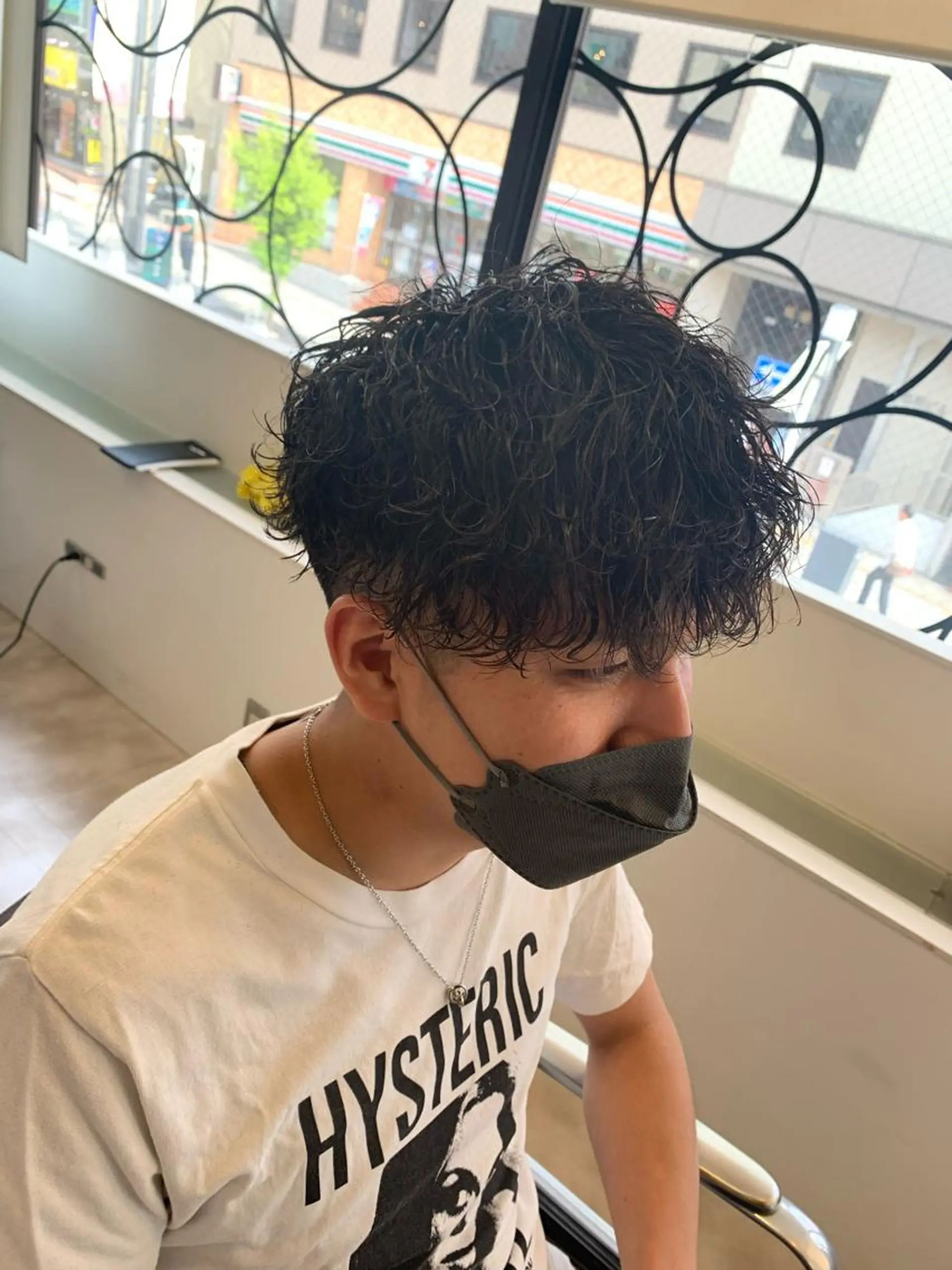 ショート メンズパーマ/難波/ 心斎橋　室園亮佑のヘアスタイル