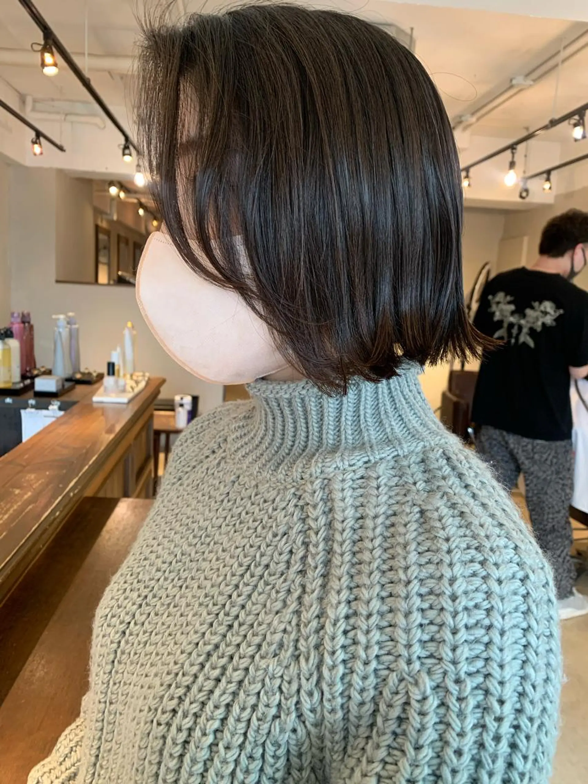 ショート カラー カット ヘアカラー トリートメント ヘッドスパ ヘアセット 透明感/オリーブ/ グレージュ/YUKAのヘアスタイル