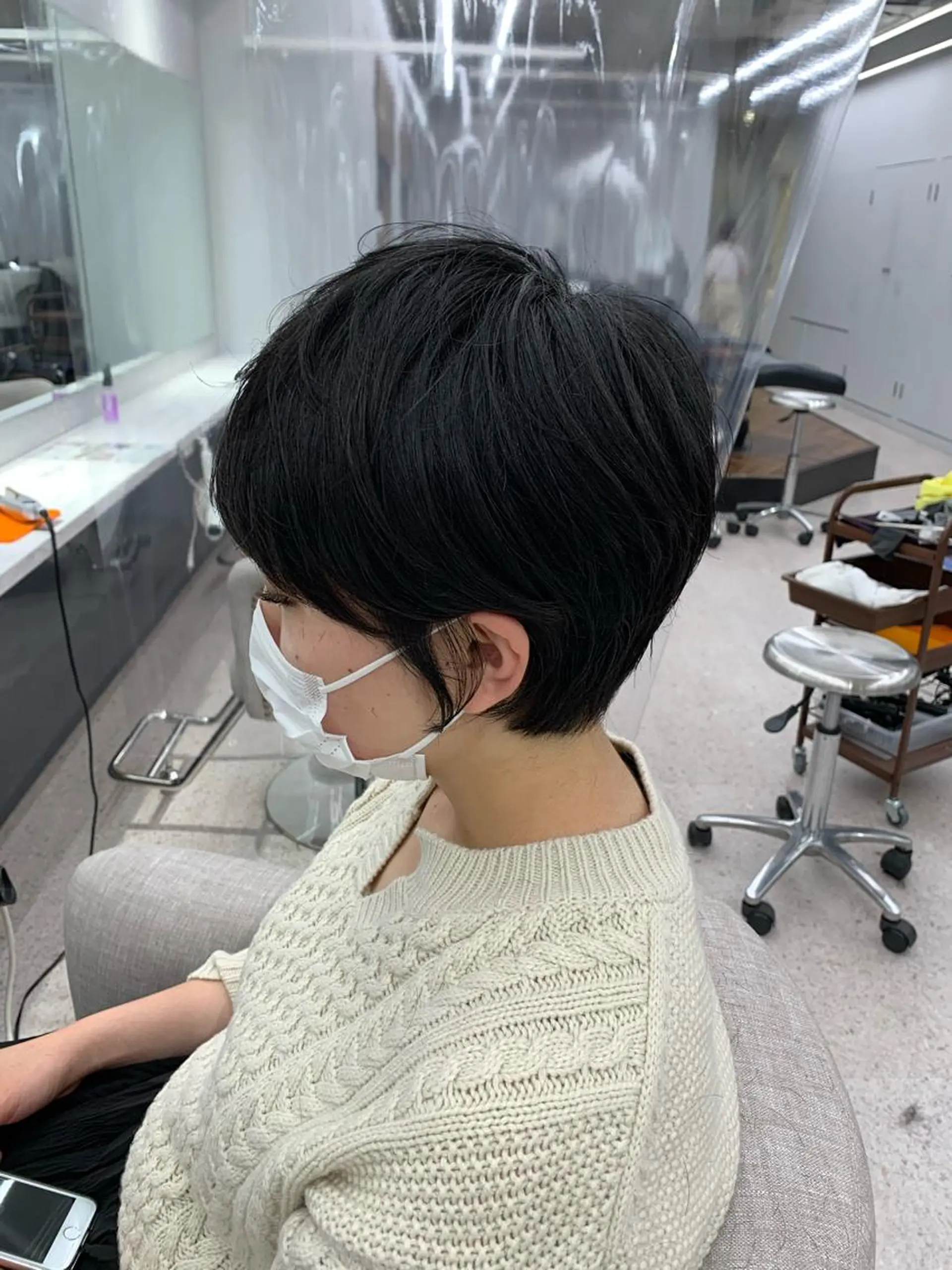 ショート ショートボブ ボブ ショートヘア hair&make NOISM -eha-所属・メンズ特化美容師/ 新井 洸太のヘアスタイル