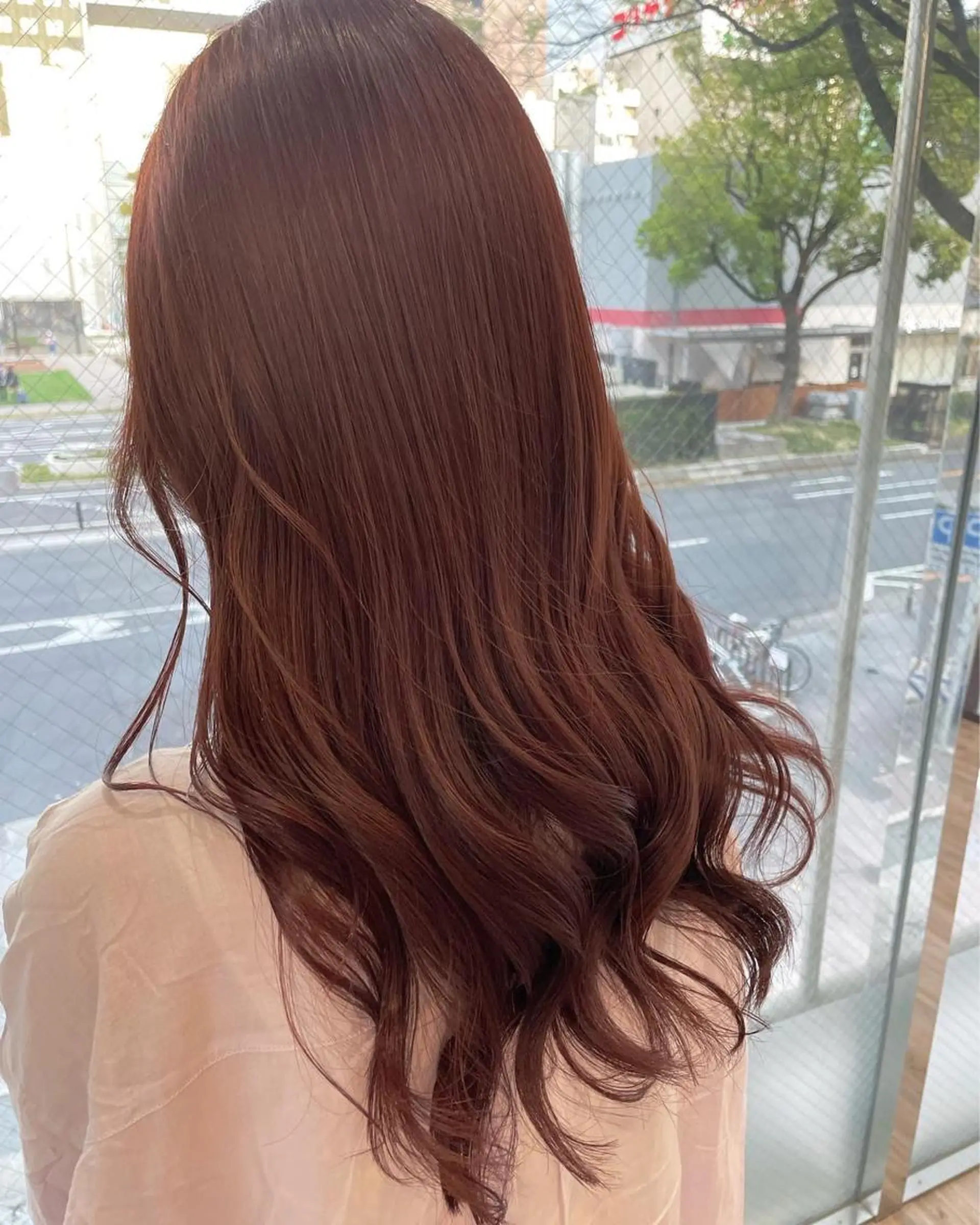 ロング カラー アッシュ ブラウンカラー カシス 透明感カラー グラデーションカラー ヘアカラー トリートメント 河合秀明/ショート /ボブ/レイヤーのヘアスタイル