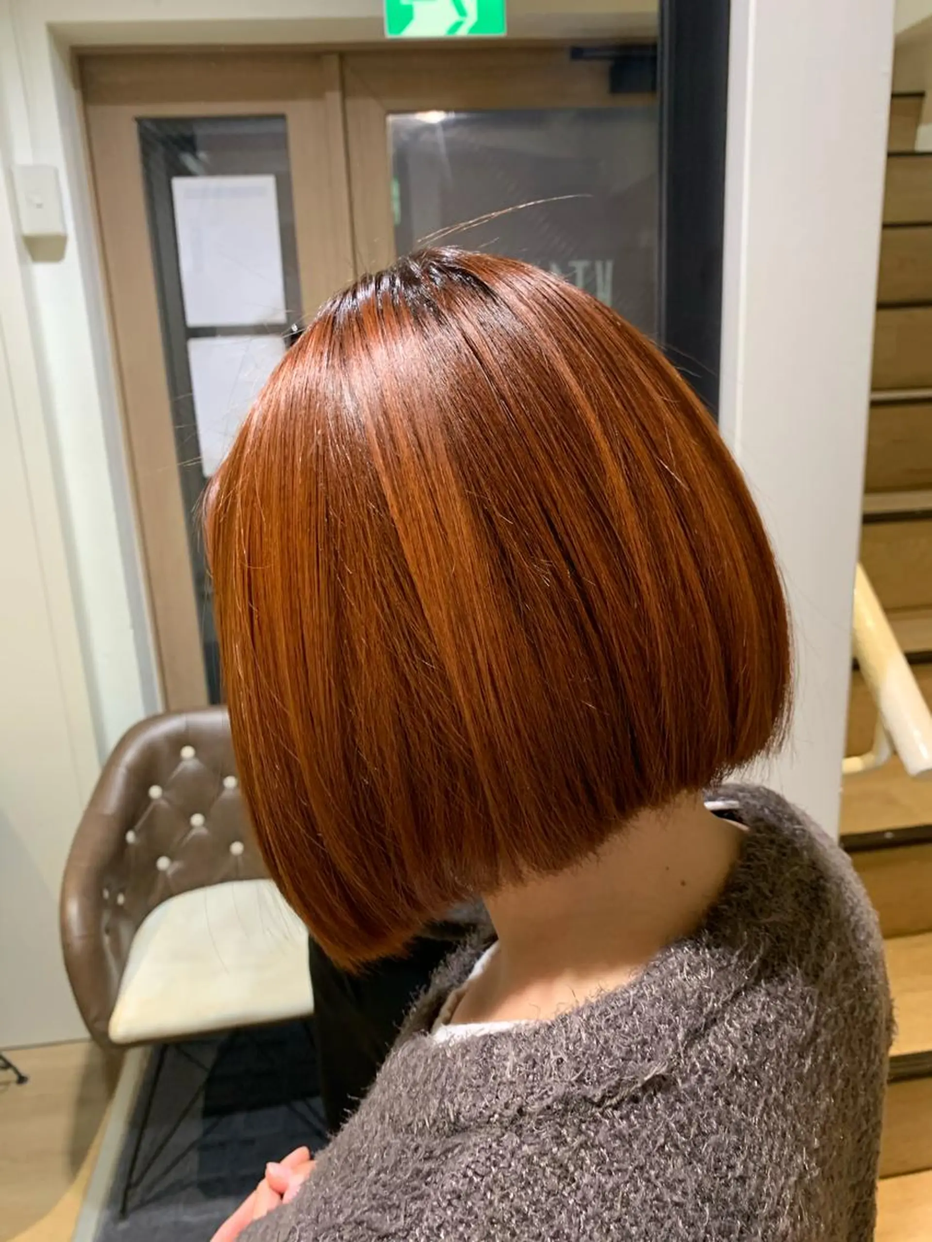 ショート カラー オレンジ soëll所属・🤍そぶえ　ゆうな/ 暖色カラー/縮毛矯正のヘアスタイル