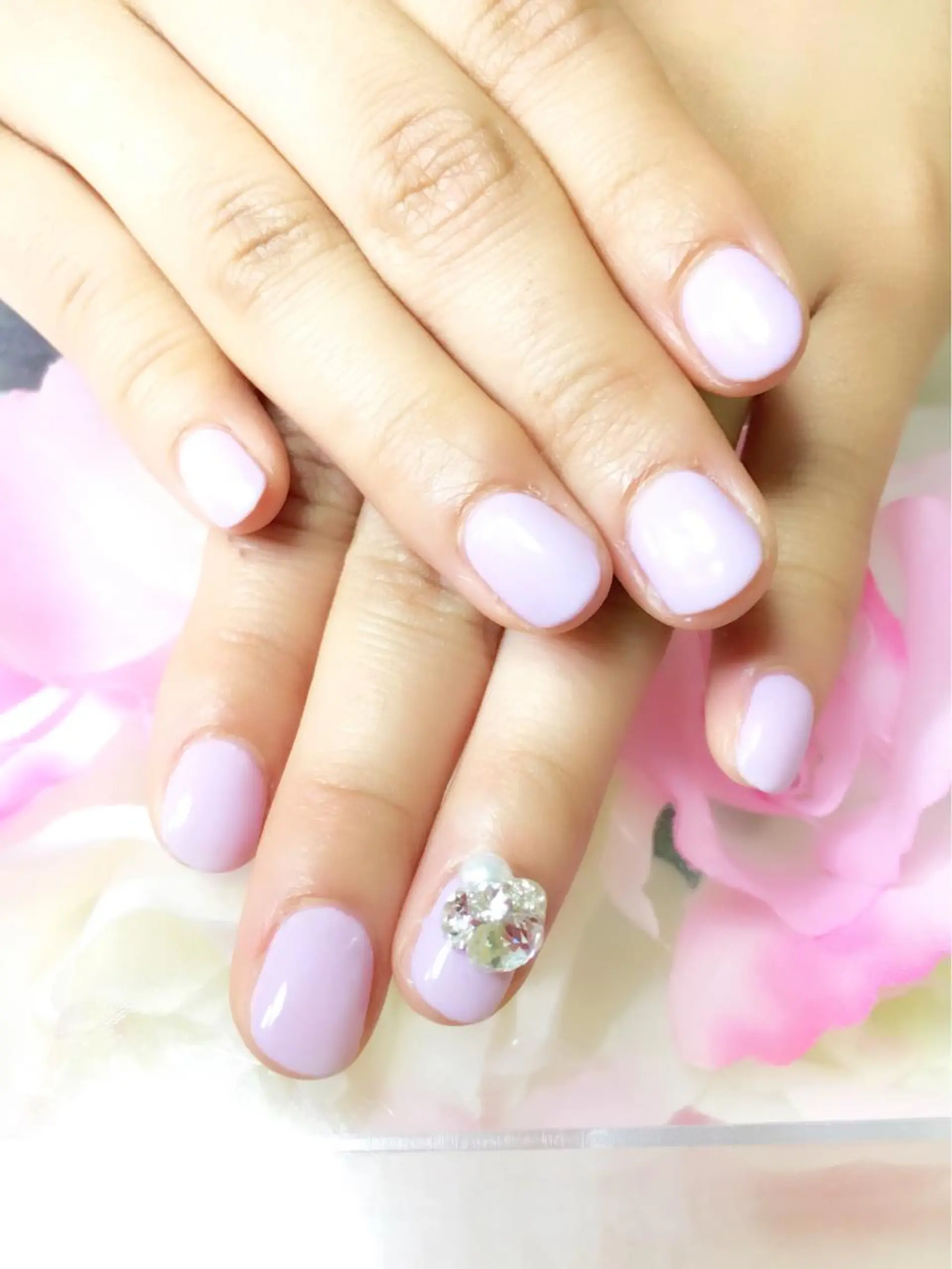 ネイル ワンカラーネイル clover nailのネイルデザイン