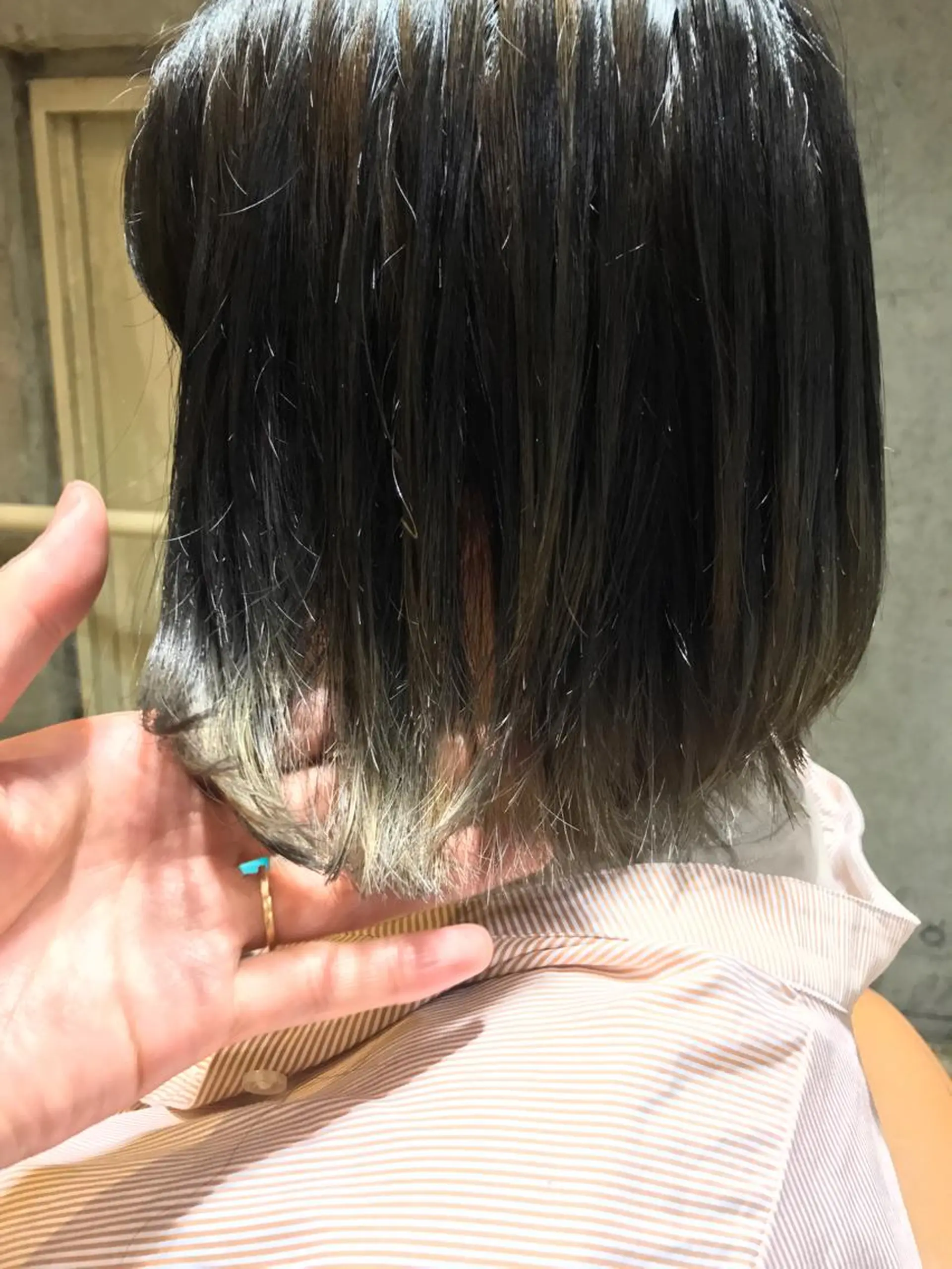 ショート カラー パーマ ヘアアレンジ メンズ マツエク・マツパ ベージュカラー ダブルカラー サロンドミルク 原宿のヘアスタイル