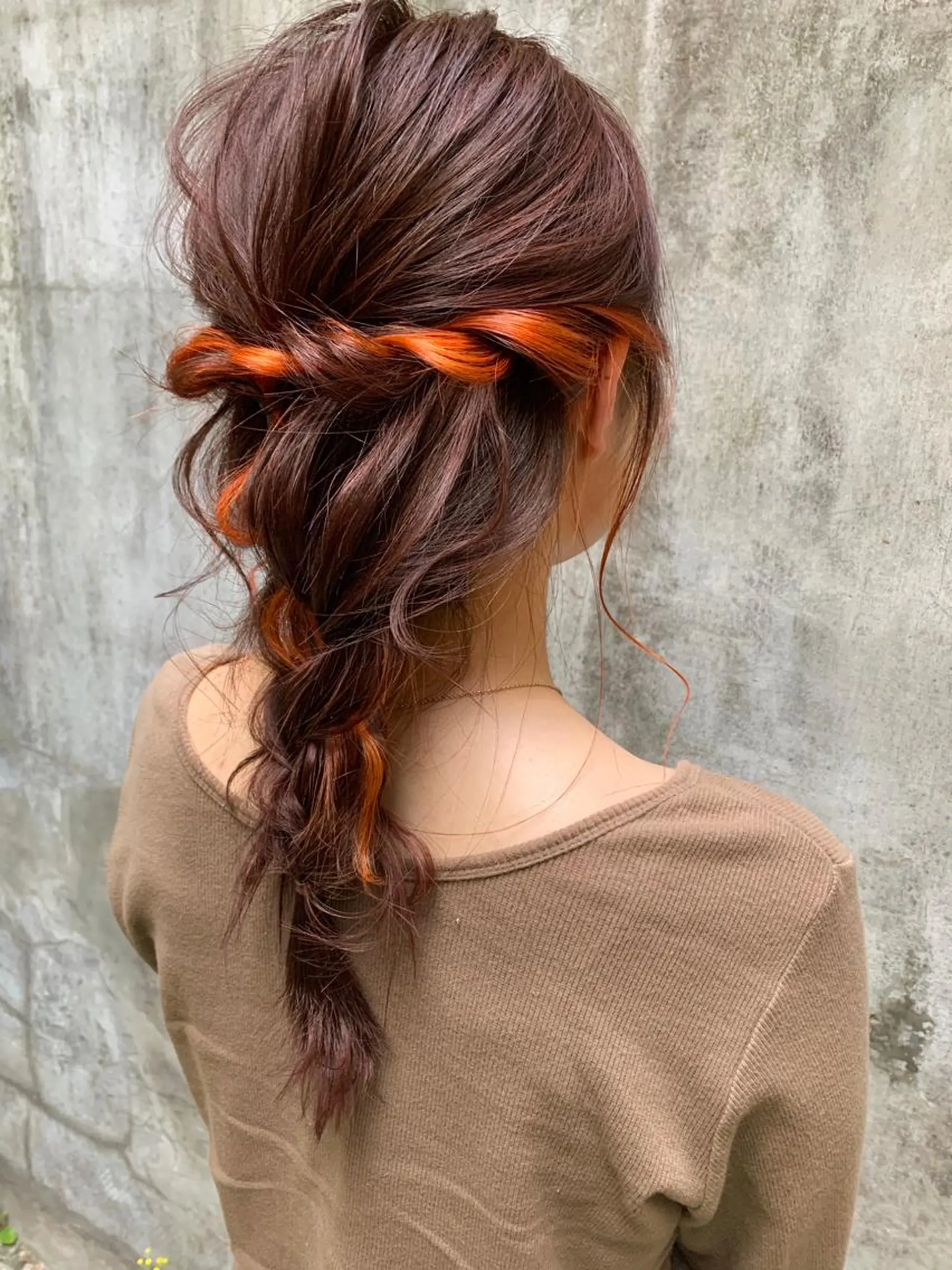 セミロング カラー ヘアカラー トリートメント 髪質改善will hairdesignのヘアスタイル