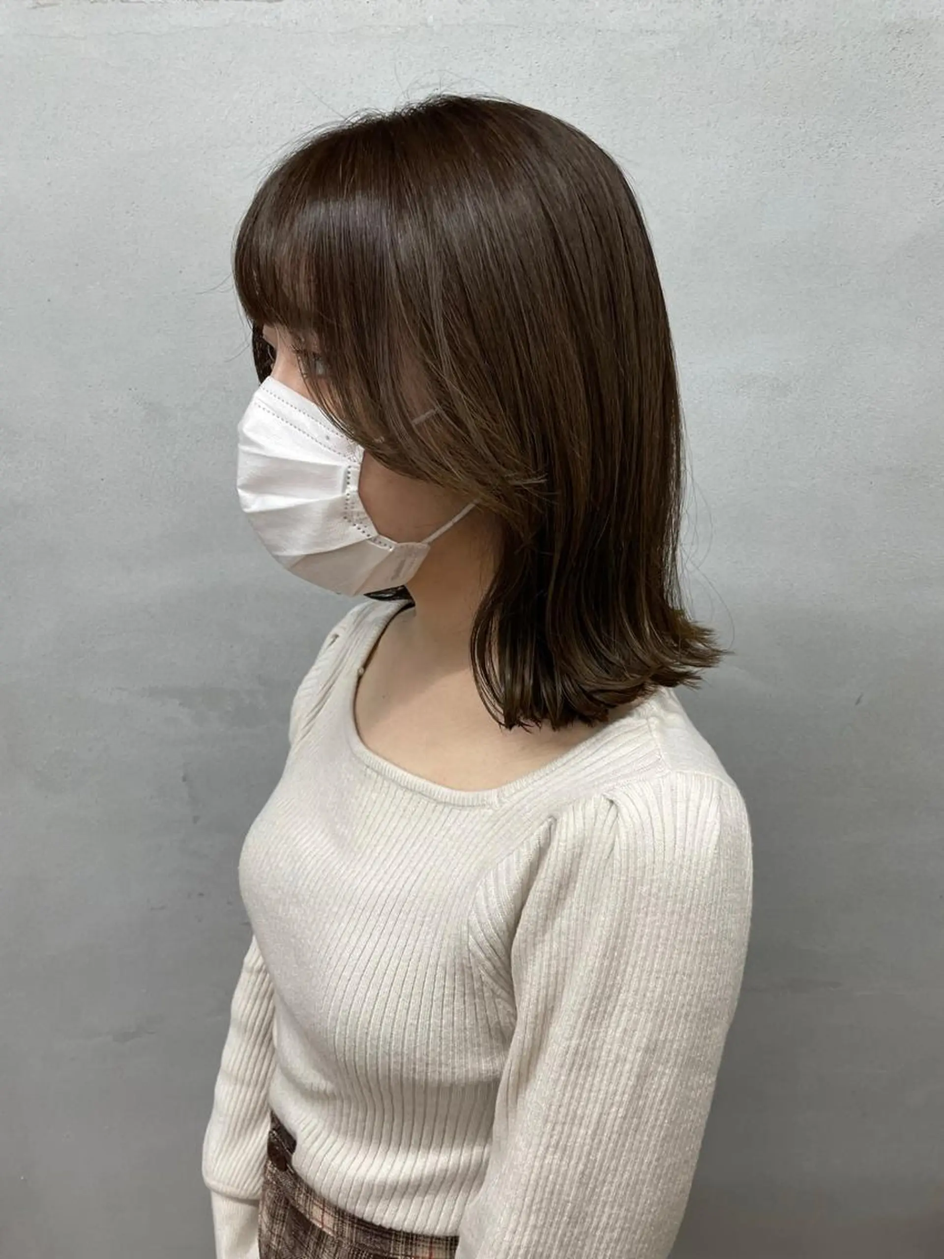 ミディアム カラー オリーブカラー レイヤーカット 女性リピ90%🍨 🩷佐藤みずきのヘアスタイル