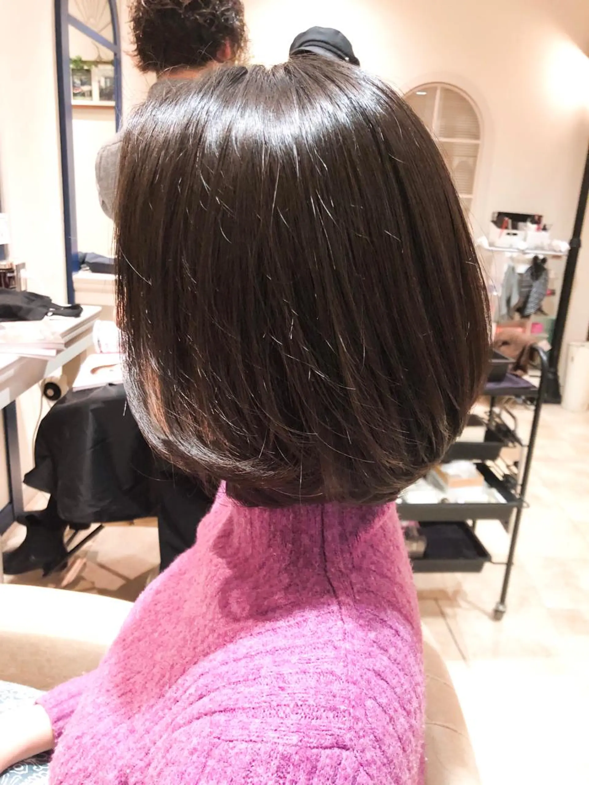 ミディアム 髪質改善縮毛矯正 リピートNo.1米倉のヘアスタイル