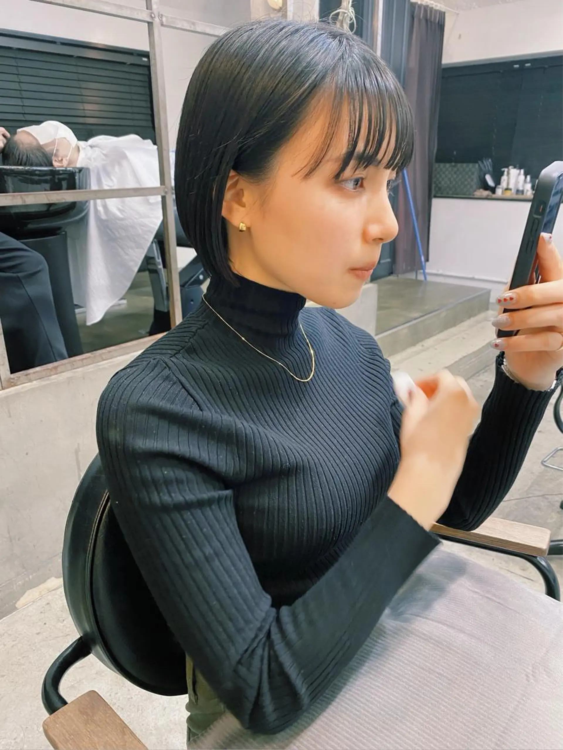 ショート カラー カット ヘアカラー トリートメント IVORY.所属・🟩白髪ぼかし/ボブ /ショートヘア/大司のヘアスタイル