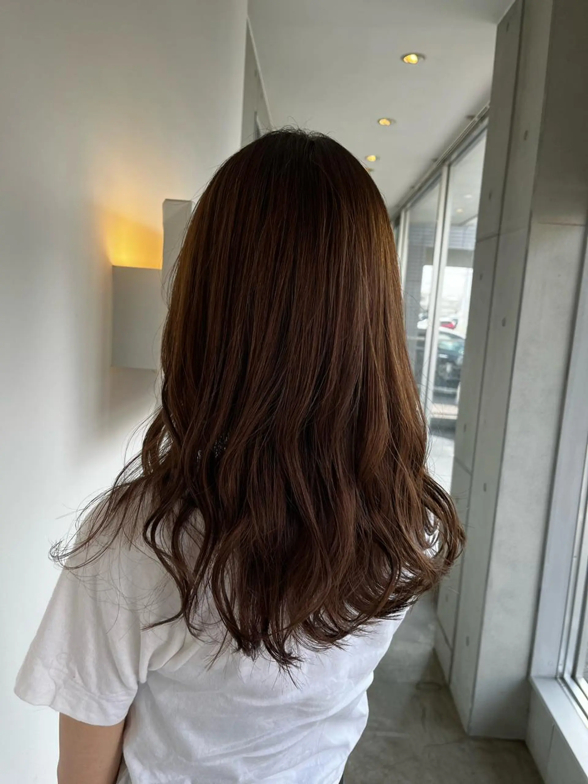 セミロング アッシュ sharon所属・おせ ちさとのヘアスタイル