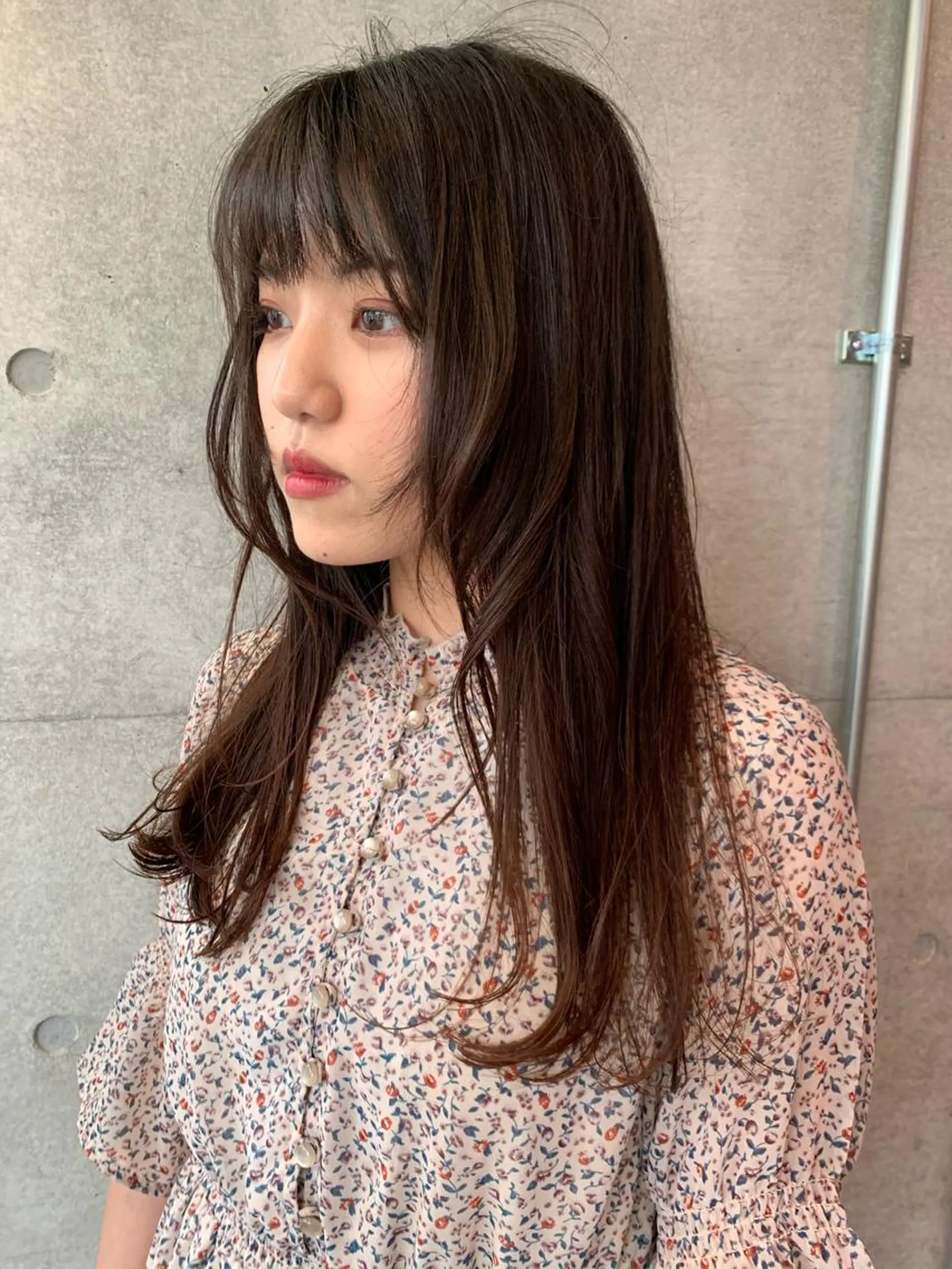 セミロング カット ヘアカラー オシャレ髪✔️ 店長オオキアキヒロのヘアスタイル
