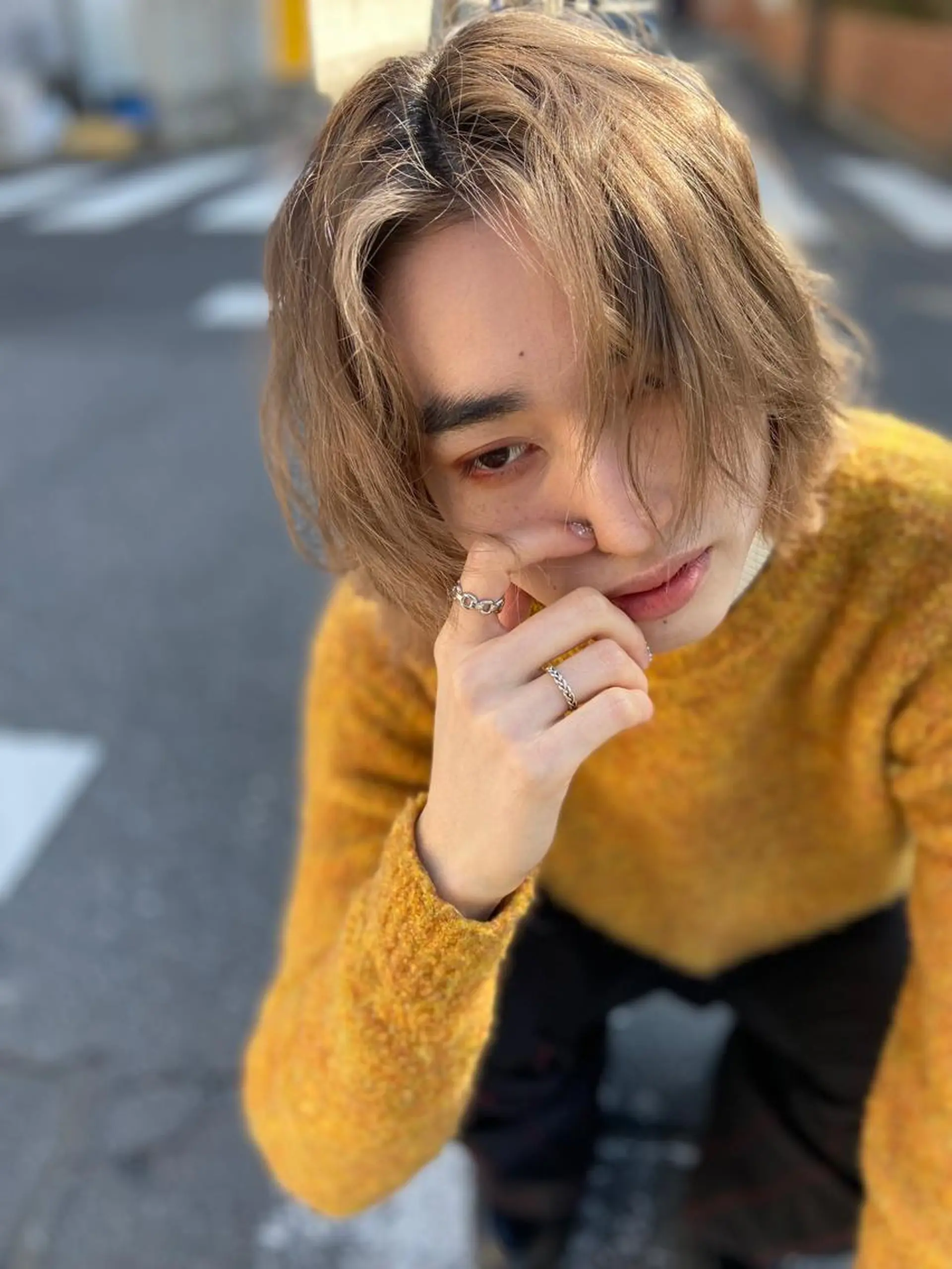 ショート メンズ メンズハイトーン メンズカット/柏/韓 国/メンズパーマ航太のヘアスタイル