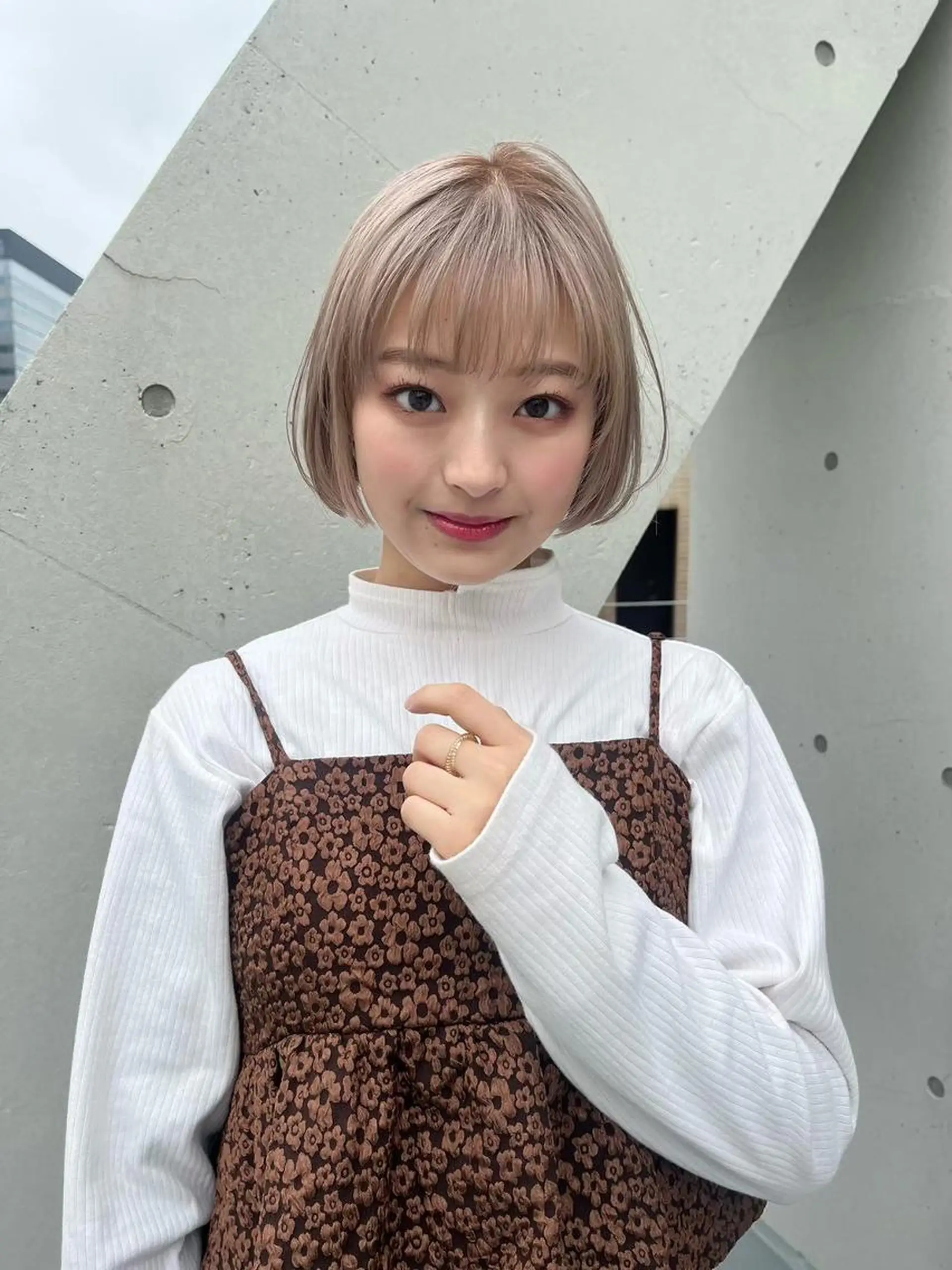 カラー 透明感🌟うる艶韓国 ハイトーン/渋谷のヘアスタイル