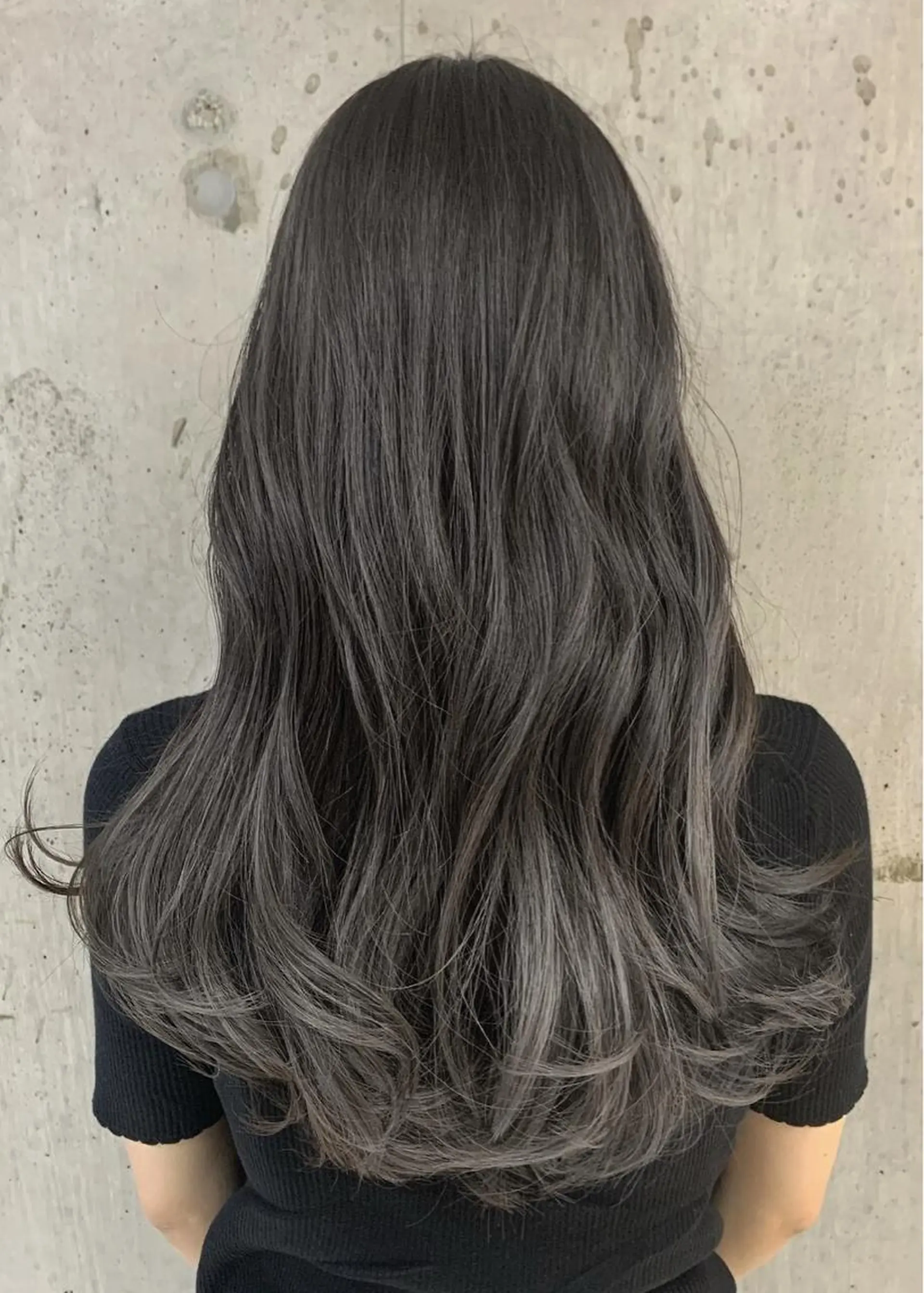 セミロング カット ヘアカラー トリートメント hoNua. 栄/透明感カラーのヘアスタイル