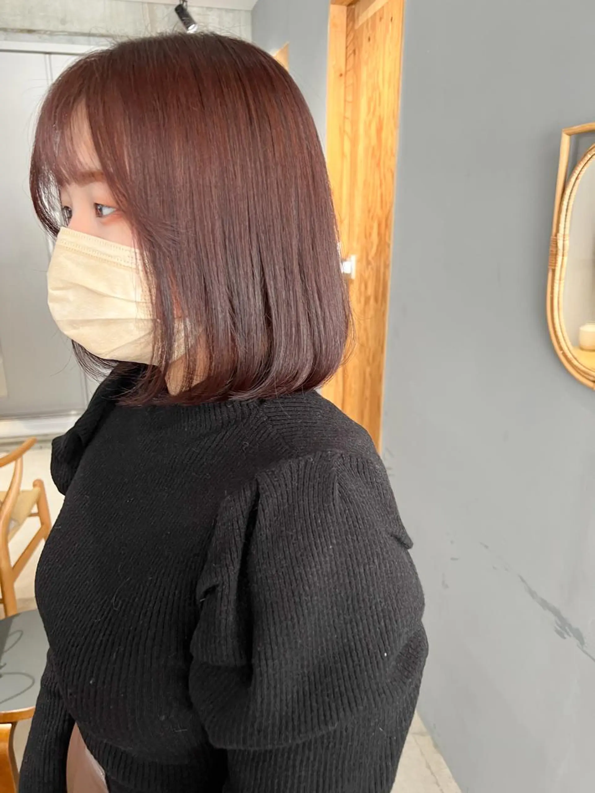 ショート カラー ブラウンカラー ピンクカラー ピンクブラウン カット ヘアカラー トリートメント misch by urban所属・名駅🦢大人艶カラー 🪽カミヤアカネのヘアスタイル