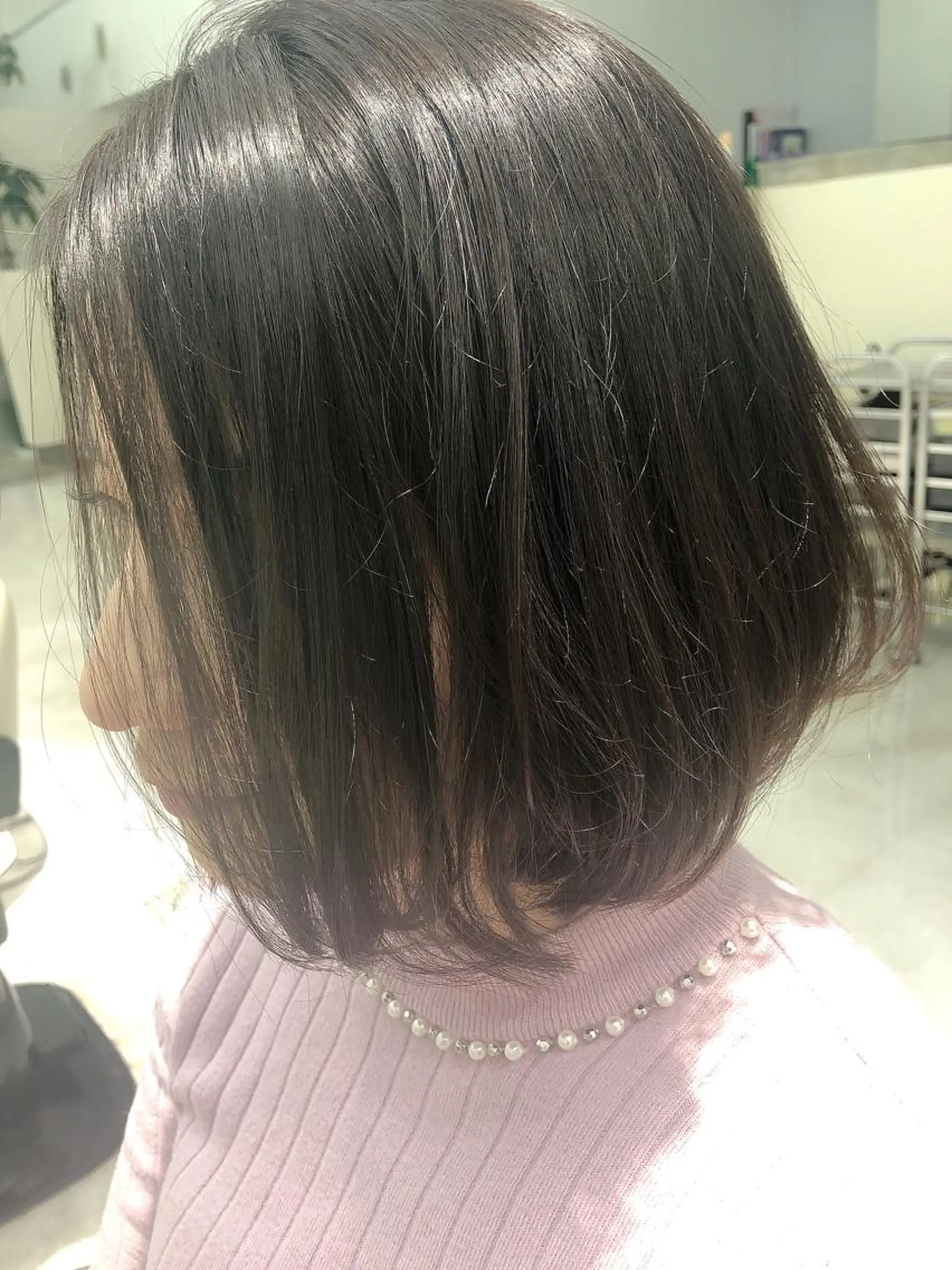 ミディアム ボブ 本山 くせ毛のカット 尾島光季のヘアスタイル