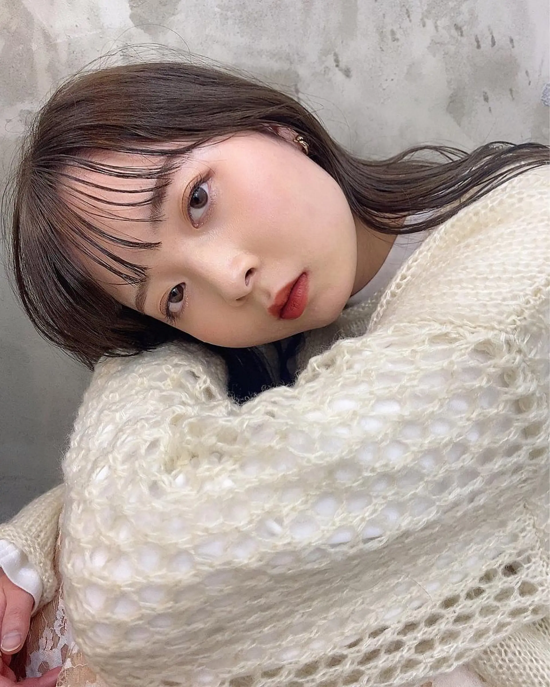 セミロング カラー 小松 優奈のヘアスタイル