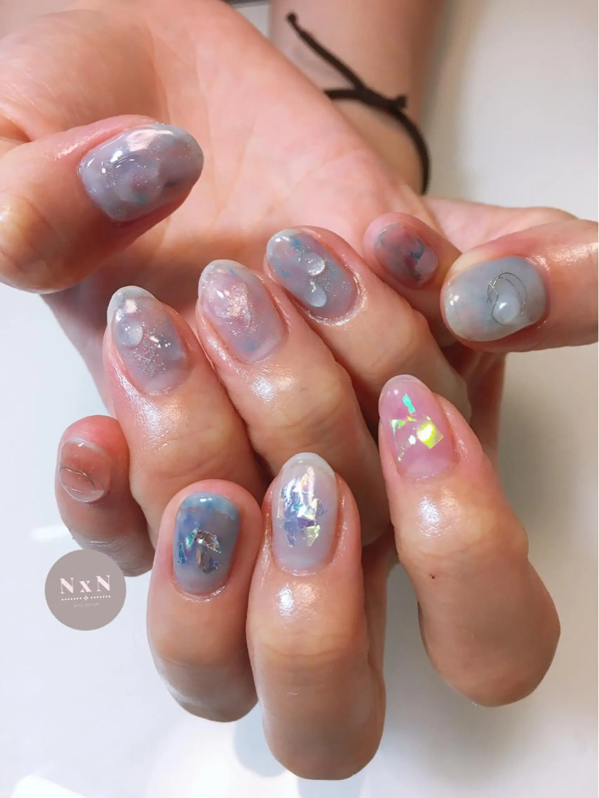 ネイル ジェルネイル ぷっくりネイル nail salon N×Nのネイルデザイン