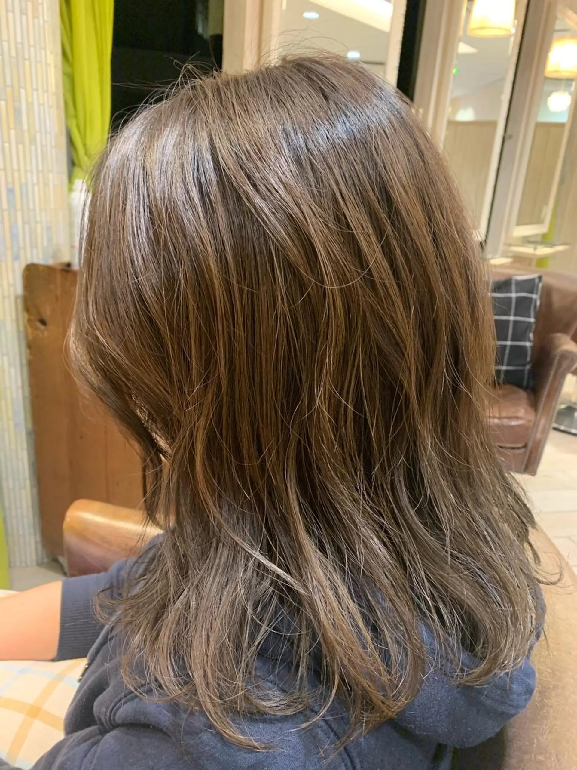 ミディアム パーマ ヘアアレンジ 増渕 駿介のヘアスタイル