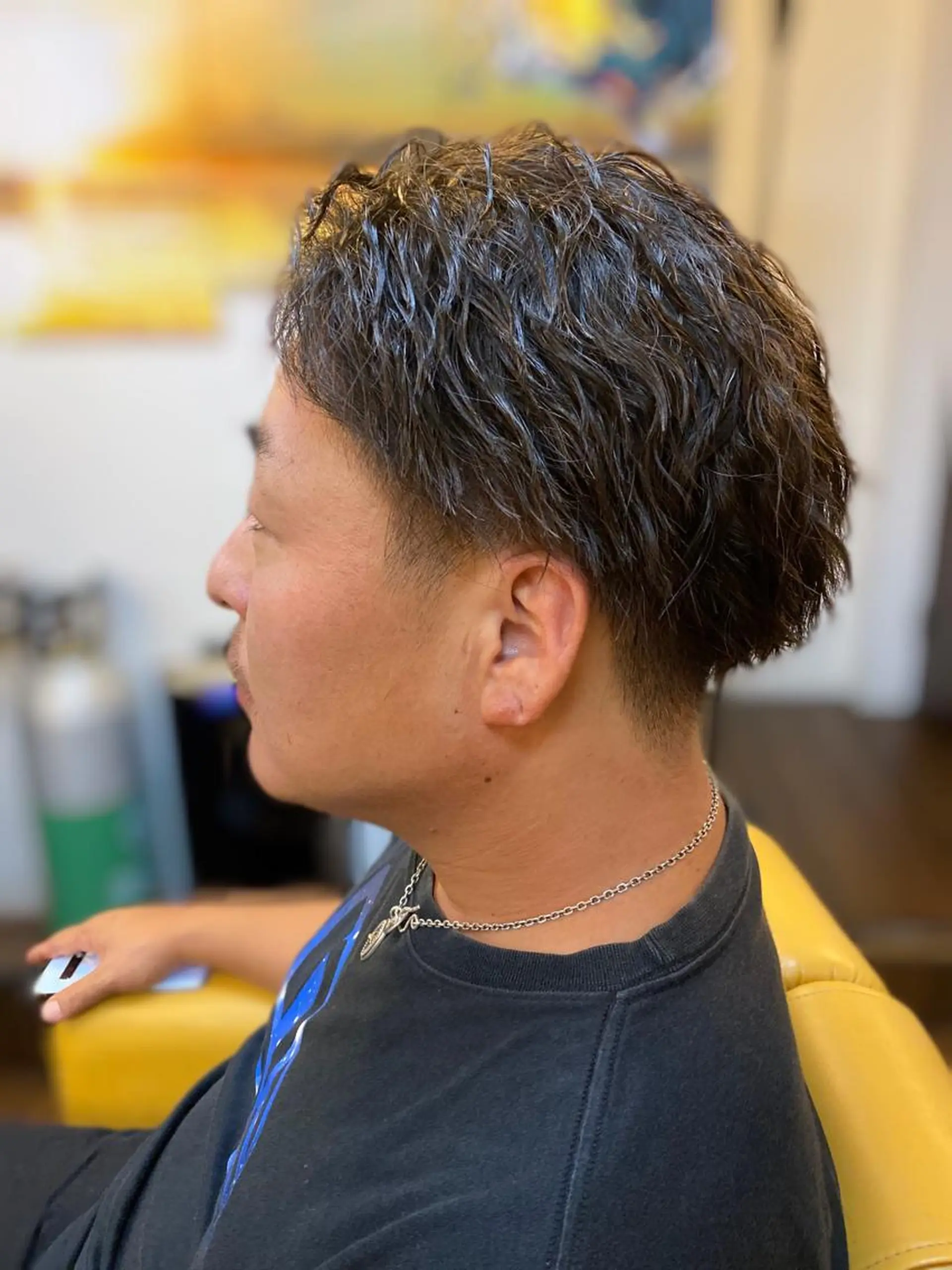 パーマ メンズ カット パーマ ヘアーデザイン ククイ所属・【コテパーマ】イトウ シンゴのヘアスタイル