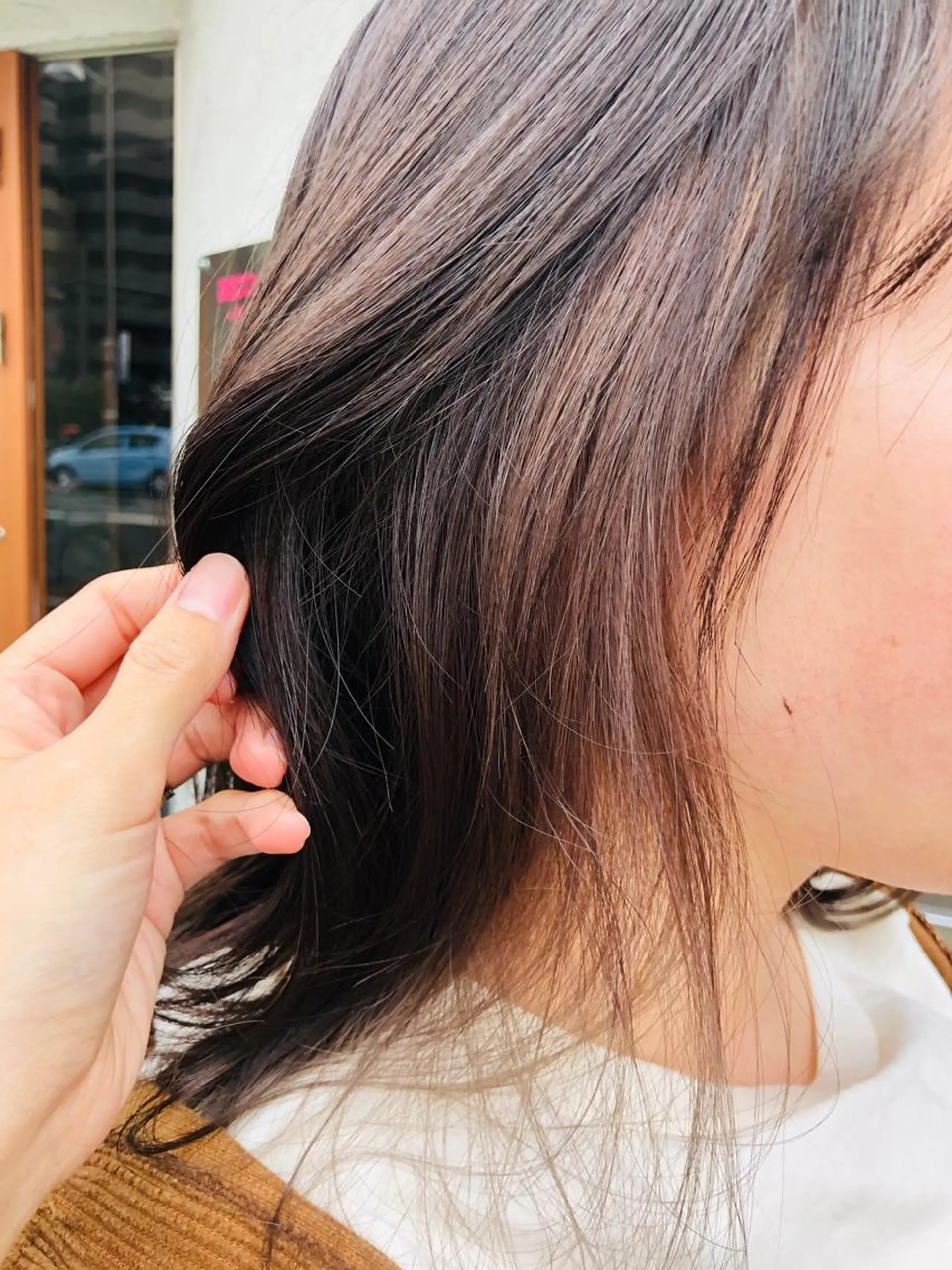 セミロング ヘアカラー 國次 夕貴のヘアスタイル