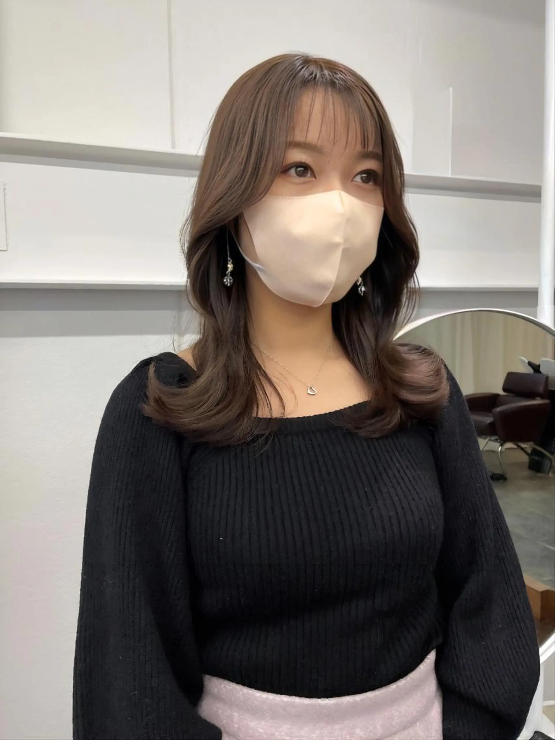 ロング カラー ラベンダーカラー くびれヘア 顔まわりレイヤー レイヤーカット カット ヘアカラー トリートメント レイヤーカット🎀 kanaのヘアスタイル