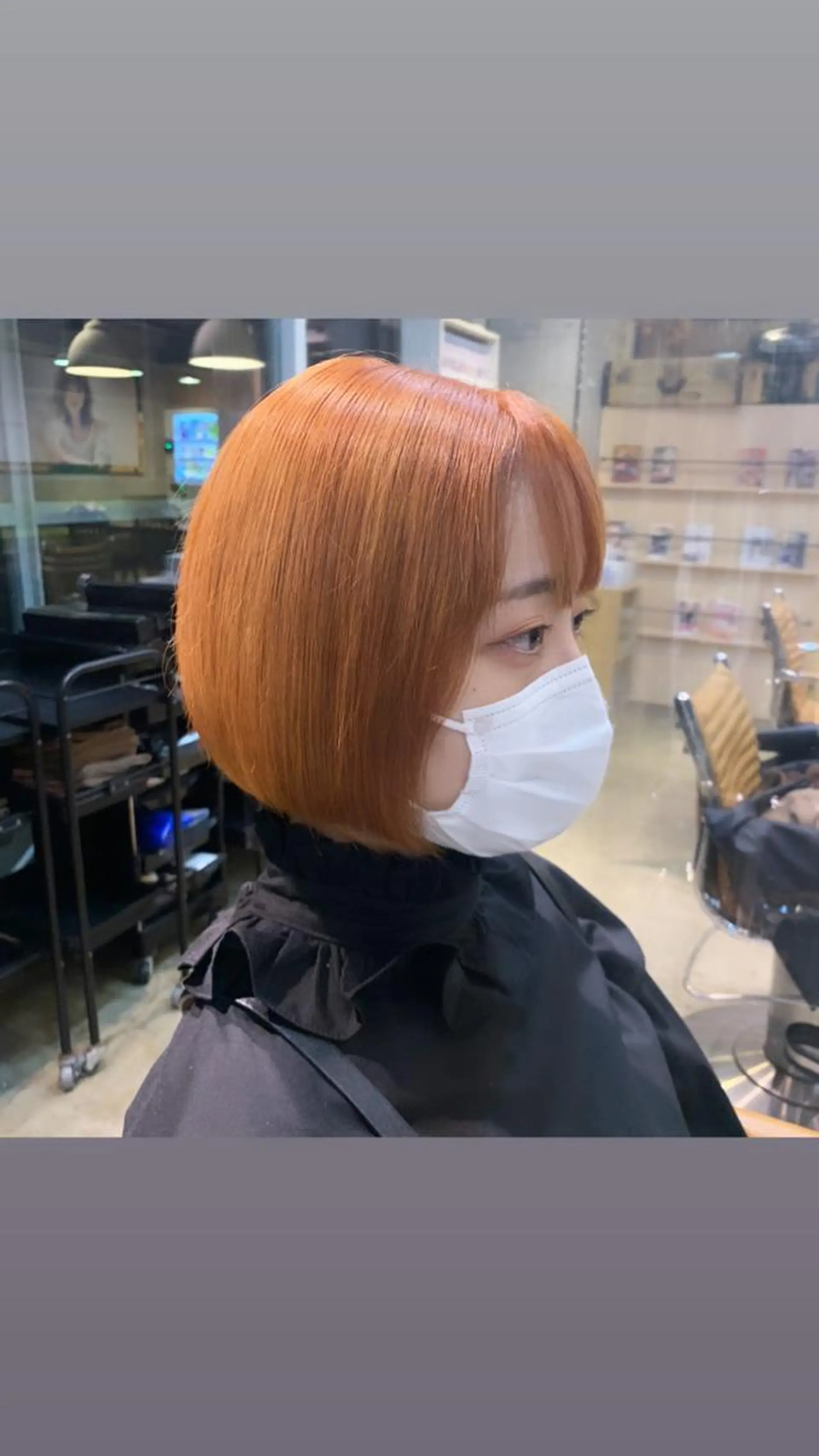 ショート カラー ベージュカラー オレンジ オレンジベージュ ボブ SALOWIN表参道店所属・マンツーマン×半個室 まちだきょうすけのヘアスタイル