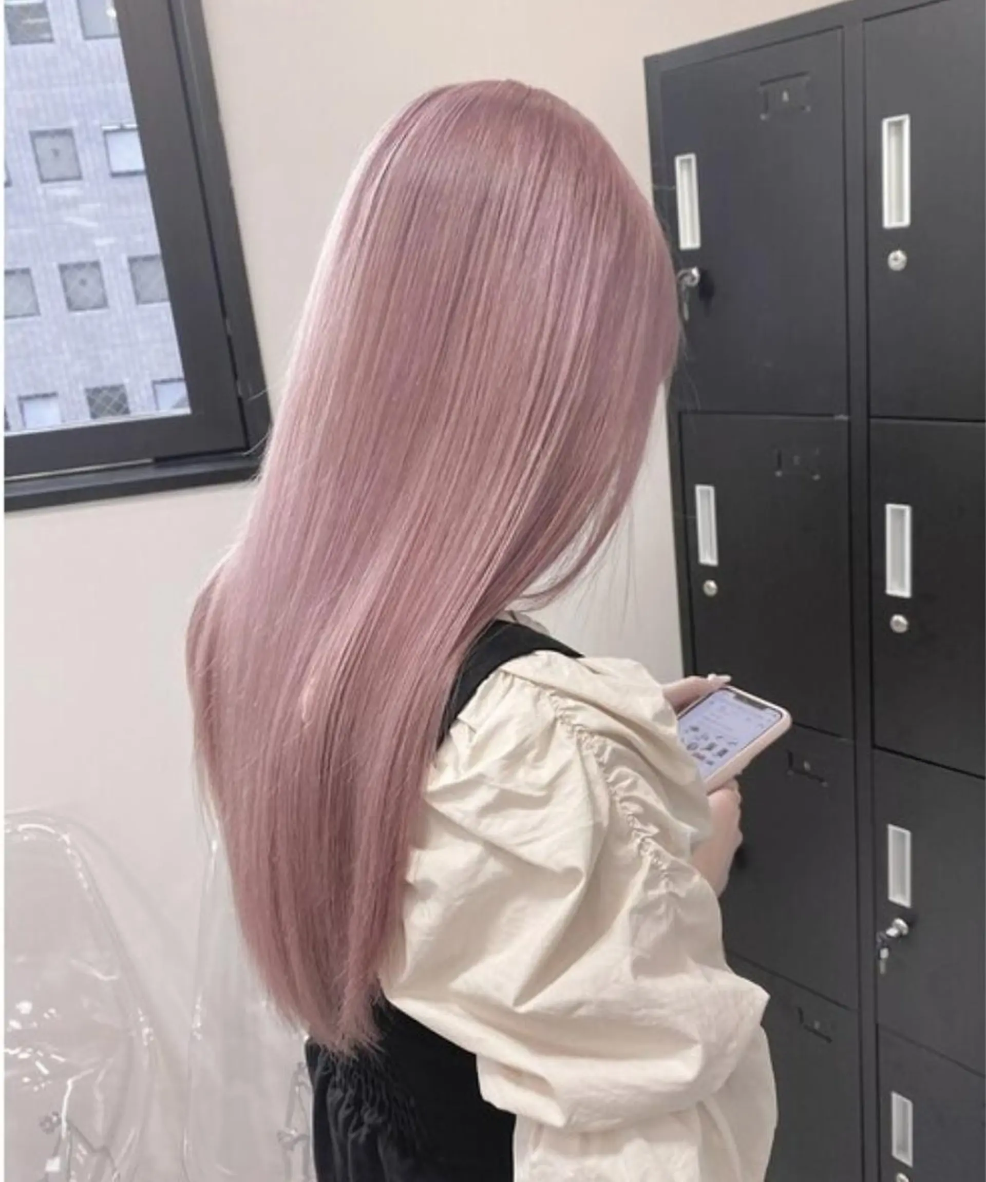 セミロング カラー ヘアカラー エクステ 韓国特化 BIZEのヘアスタイル