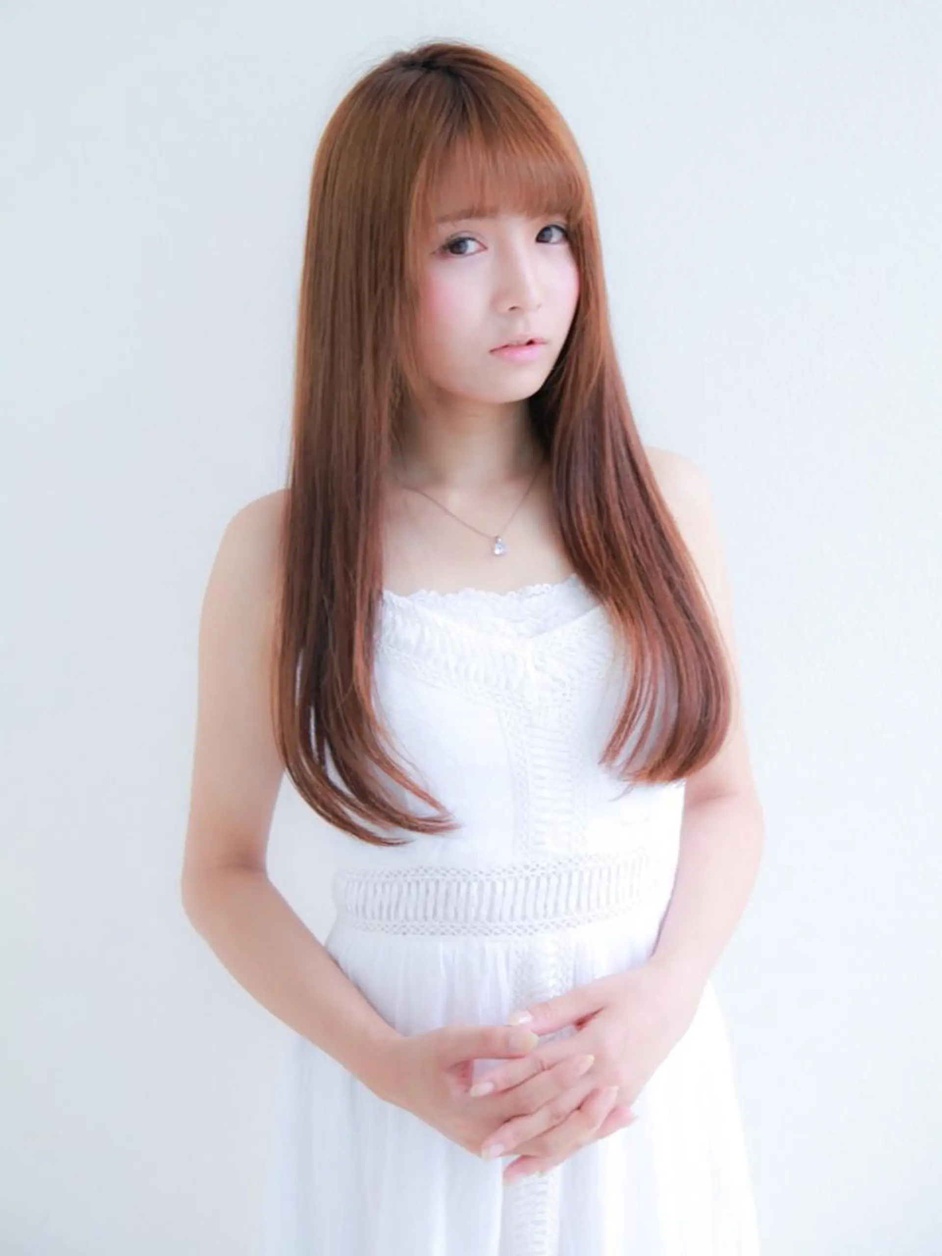 ロング カット 縮毛矯正 中林 由佳のヘアスタイル