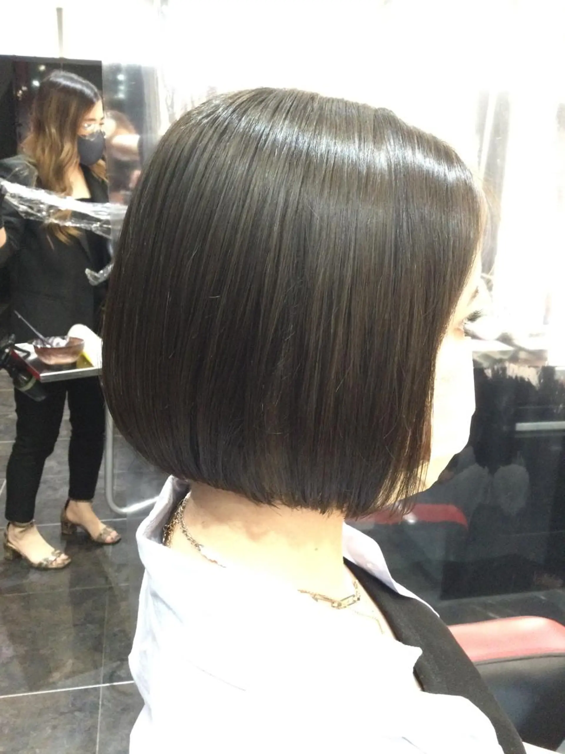 ミディアム カラー Annon プライベートサロンのヘアスタイル