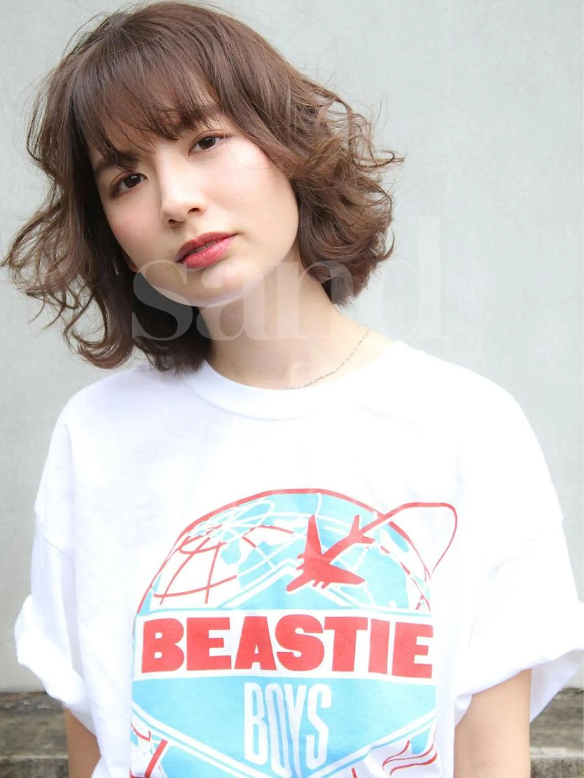 ショート カラー パーマ カット ヘアカラー トリートメント Sand&Rose所属・🍀似合わせカット 🍀柳澤里玖のヘアスタイル