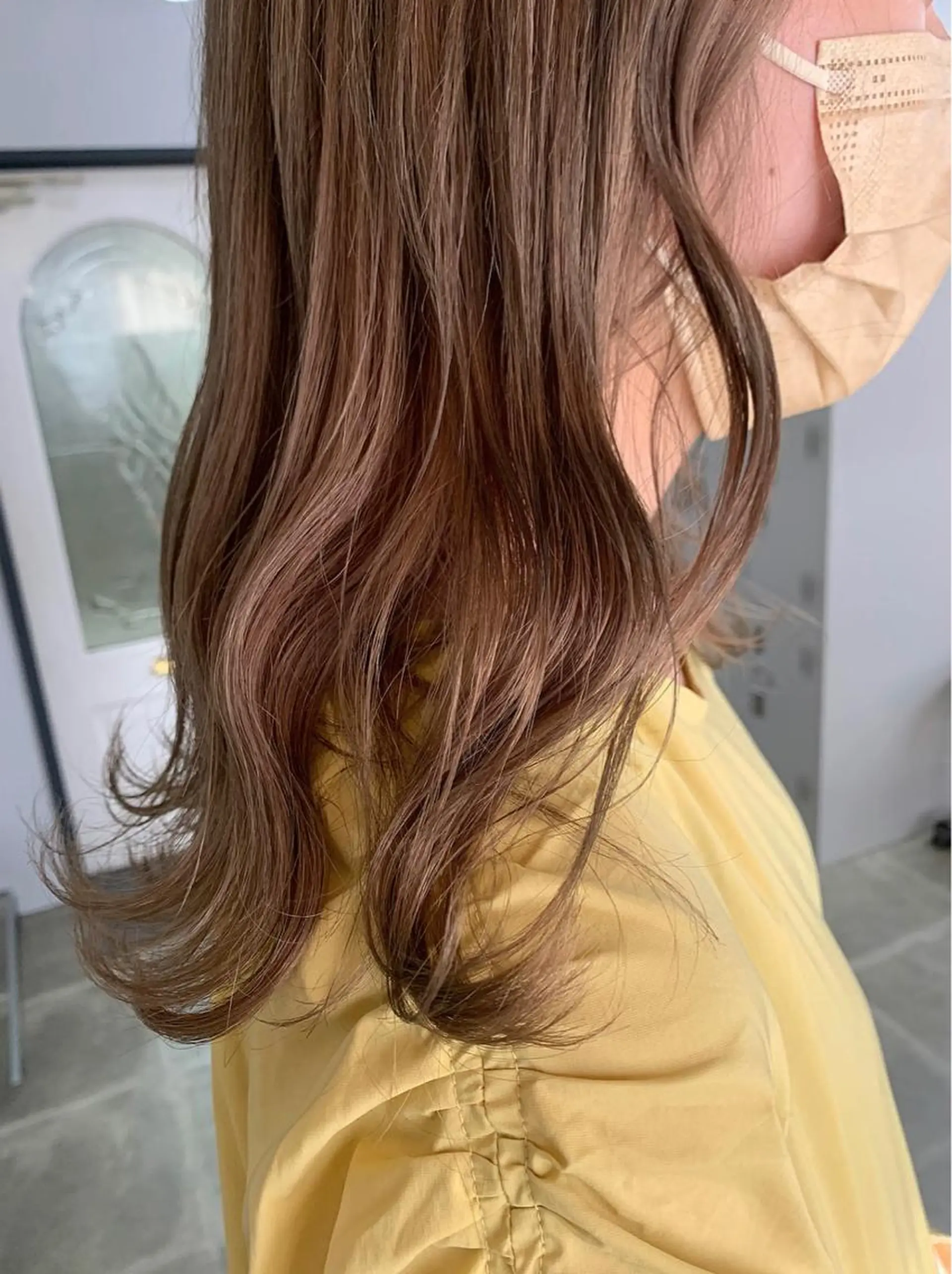 ミディアム カラー ヘアカラー うえの ももねのヘアスタイル