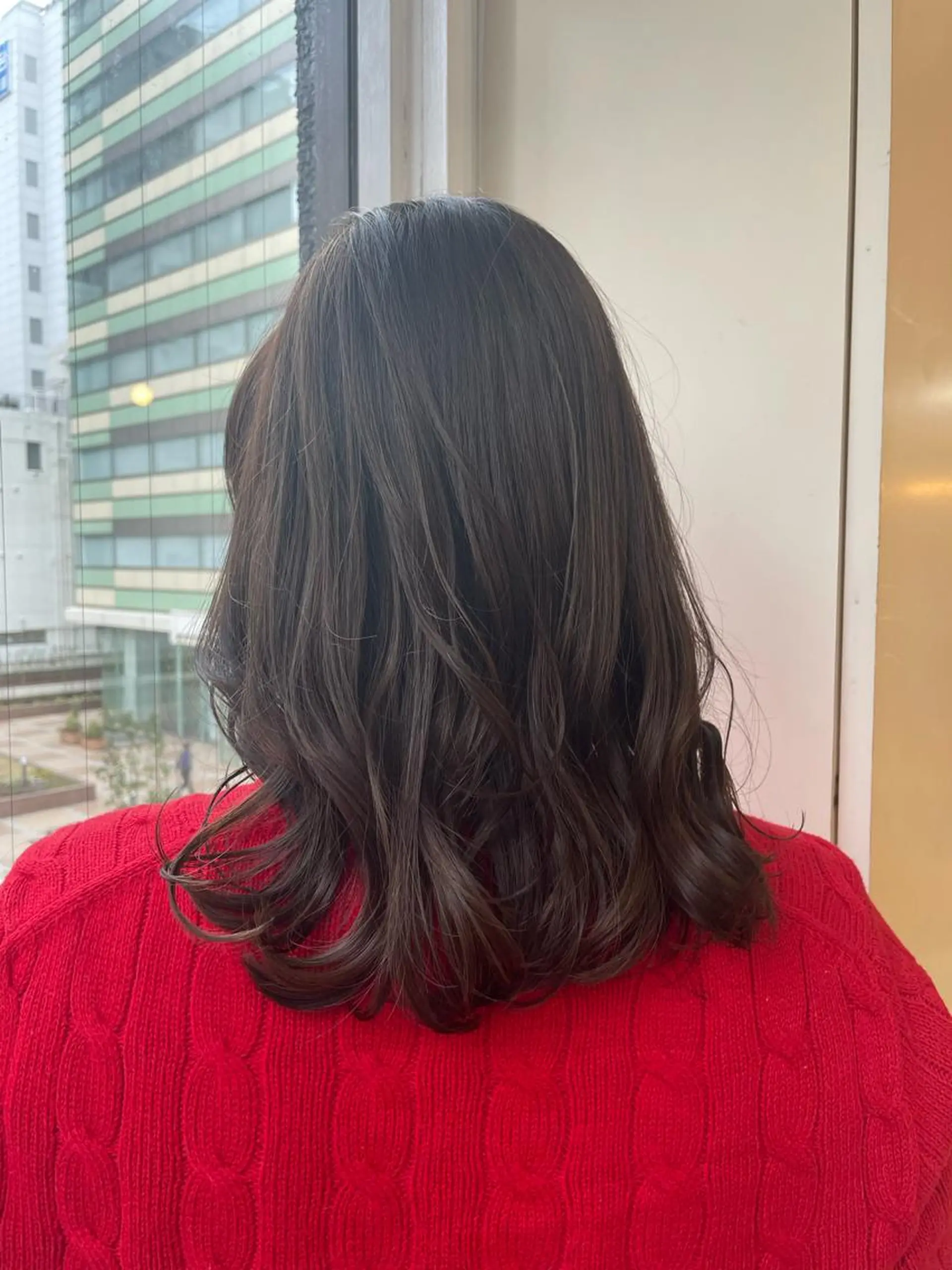 セミロング アッシュ 🦋透明感 艶カラー Rie🦋のヘアスタイル