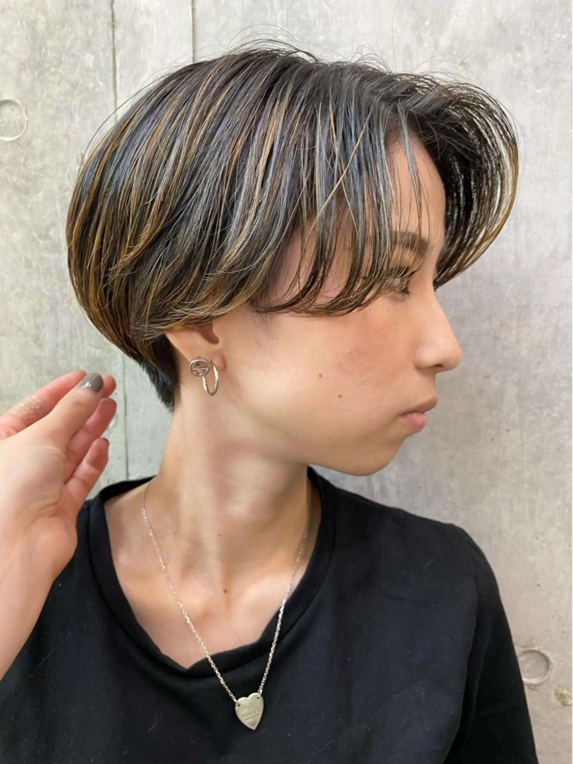 ショート ハンサムショート ハイライト ショートヘア 愛されヘア♪ 大森春奈のヘアスタイル