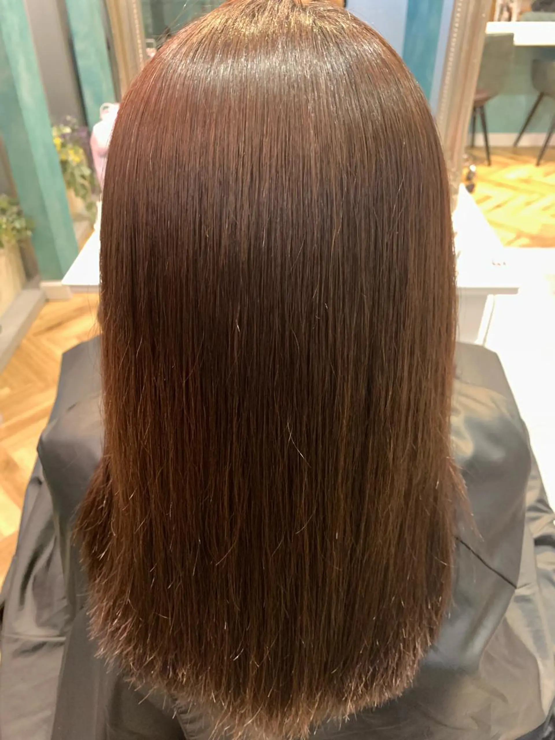 セミロング ケアカラー/縮毛矯正 /レイヤー/板垣光采のヘアスタイル