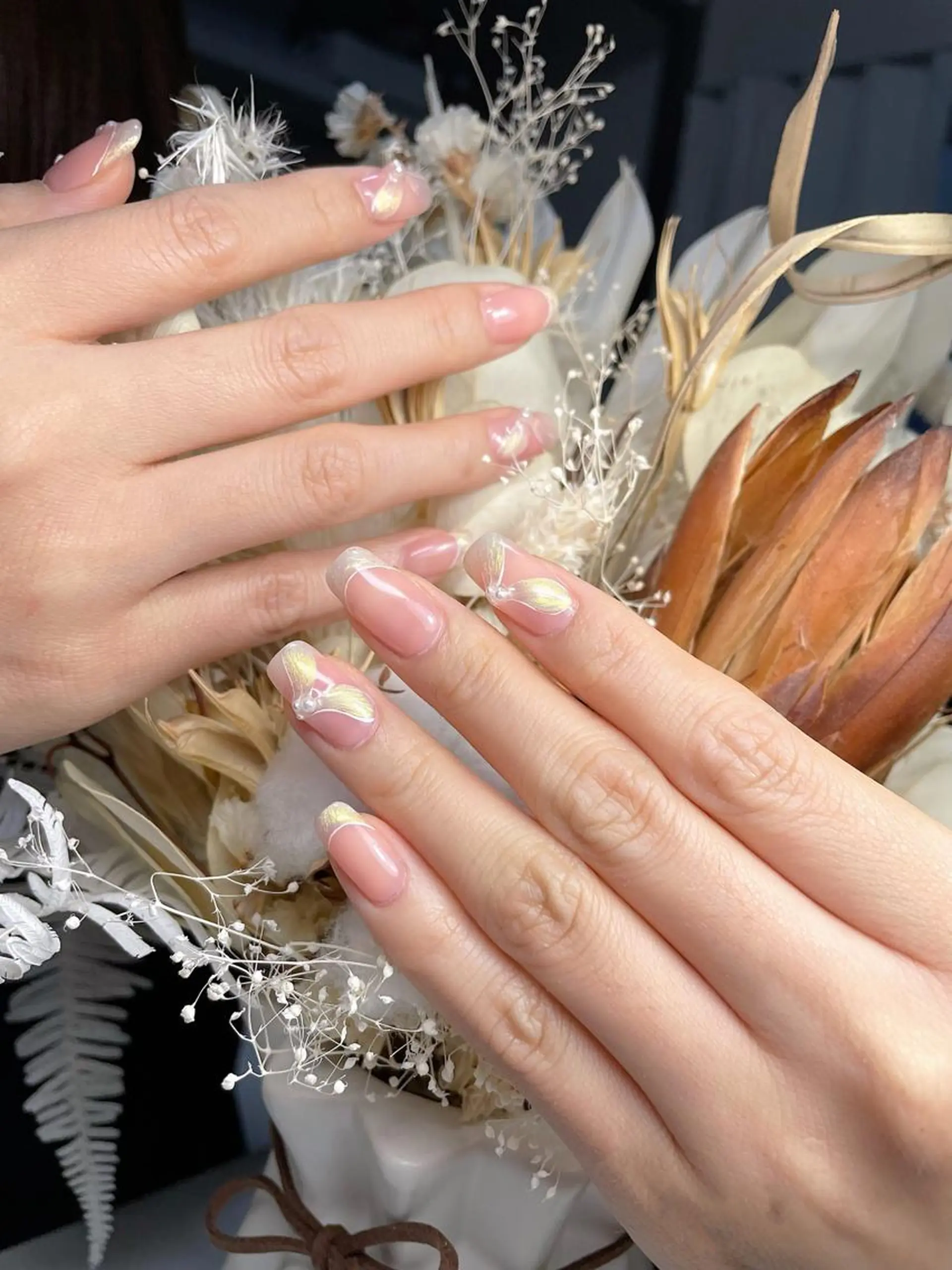 ネイル ハンドネイル M🌷nail 長さだし専門店のネイルデザイン