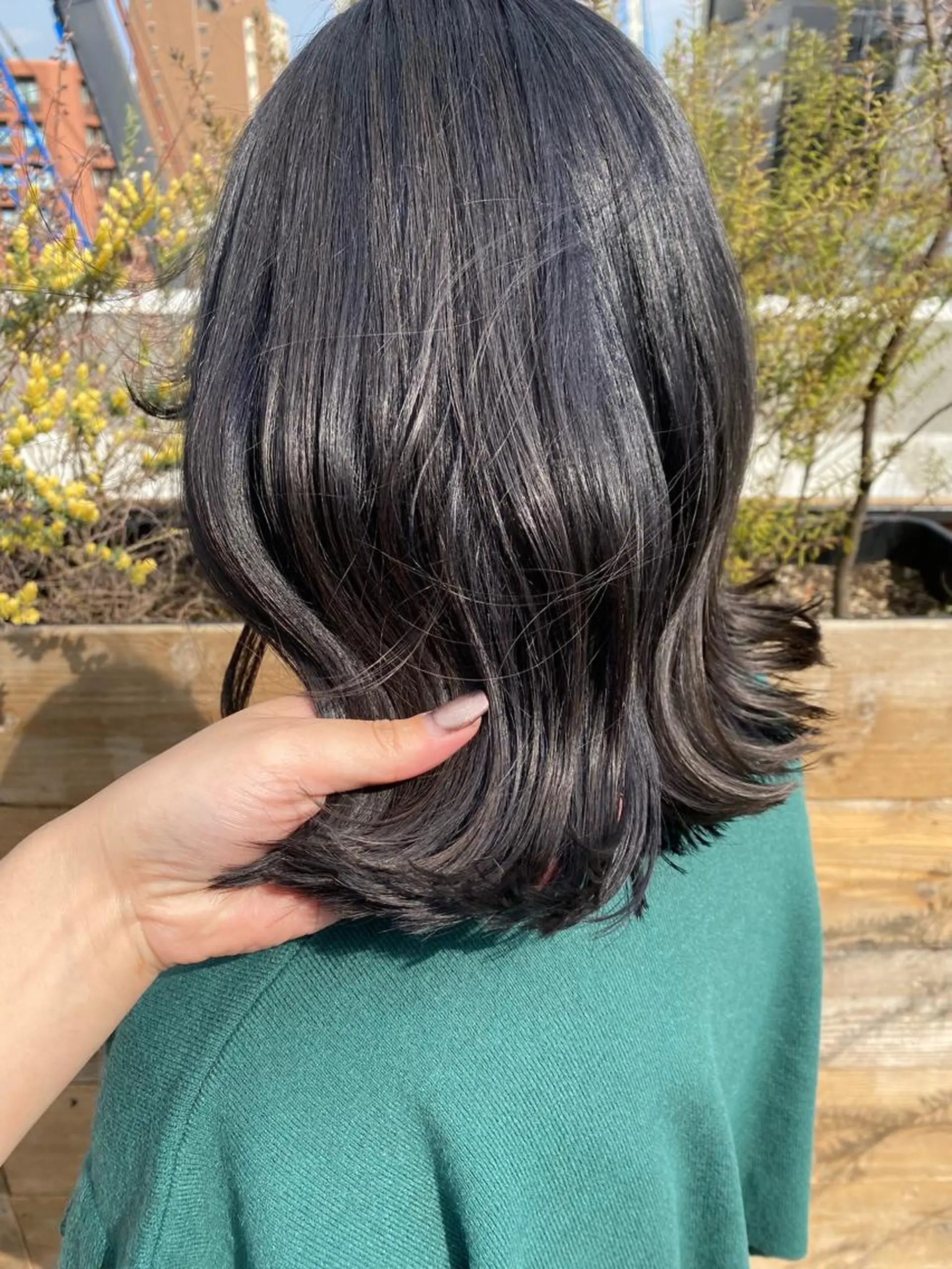 ミディアム 名駅/艶韓国風ヘア miyabiのヘアスタイル