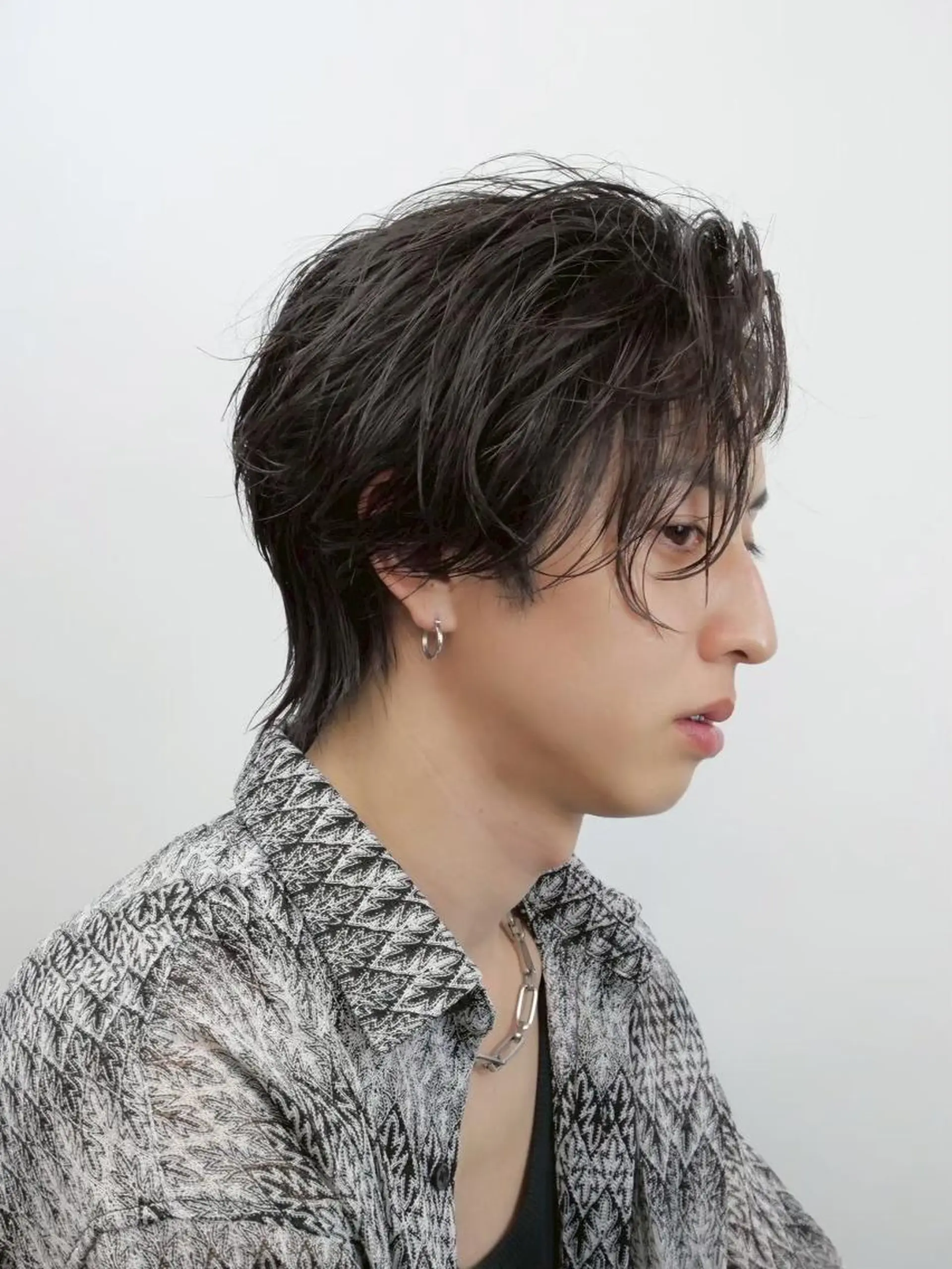 メンズ フェザー/毛流れ/ パーマ渋谷BLUCKのヘアスタイル